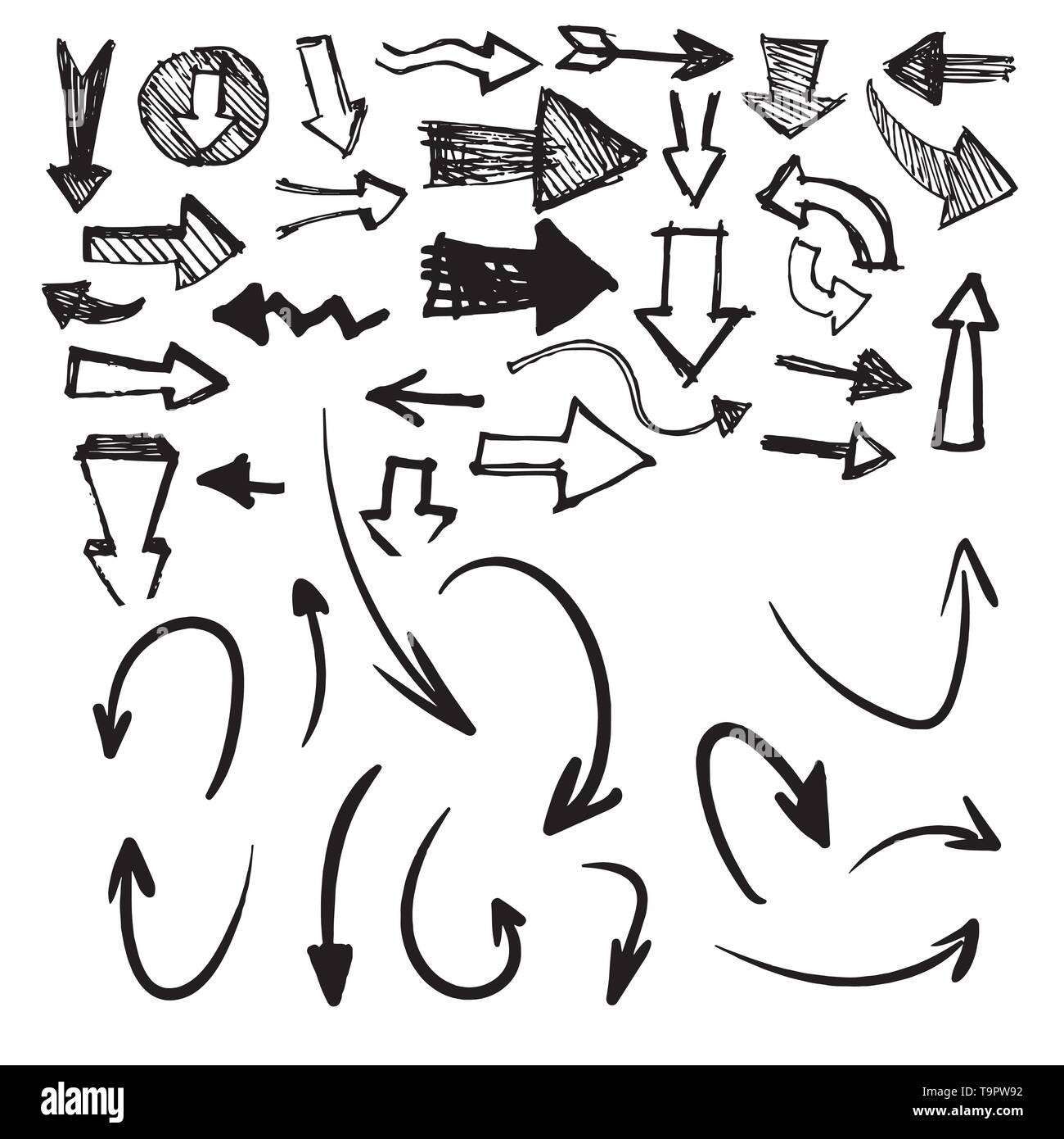 Arrows vector collection on a white background Stock Vector Image & Art ...