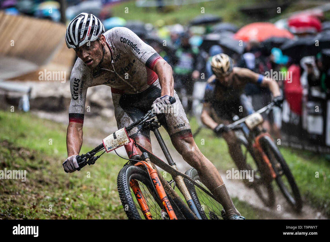 Mathieu van der Poel of Netherlands competes at the XC men race of UCI MTB  World Cup in Albstadt, Germany, May 19, 2019. (CTK Photo/Michal Cerveny  Stock Photo - Alamy