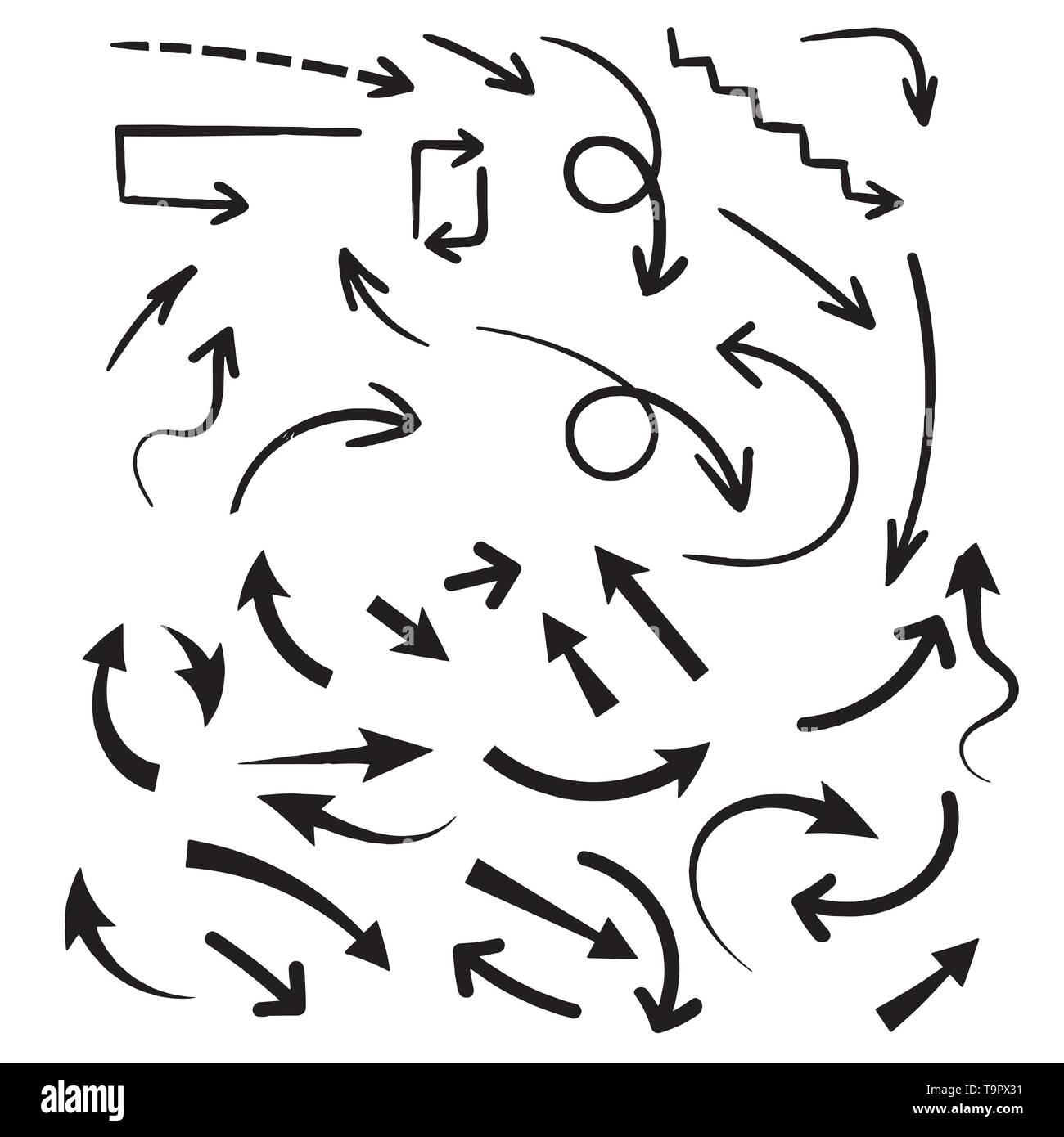 Arrows vector collection on a white background Stock Vector Image & Art ...