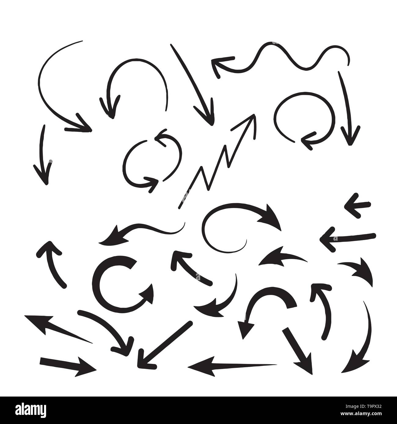 Arrows vector collection on a white background Stock Vector Image & Art ...