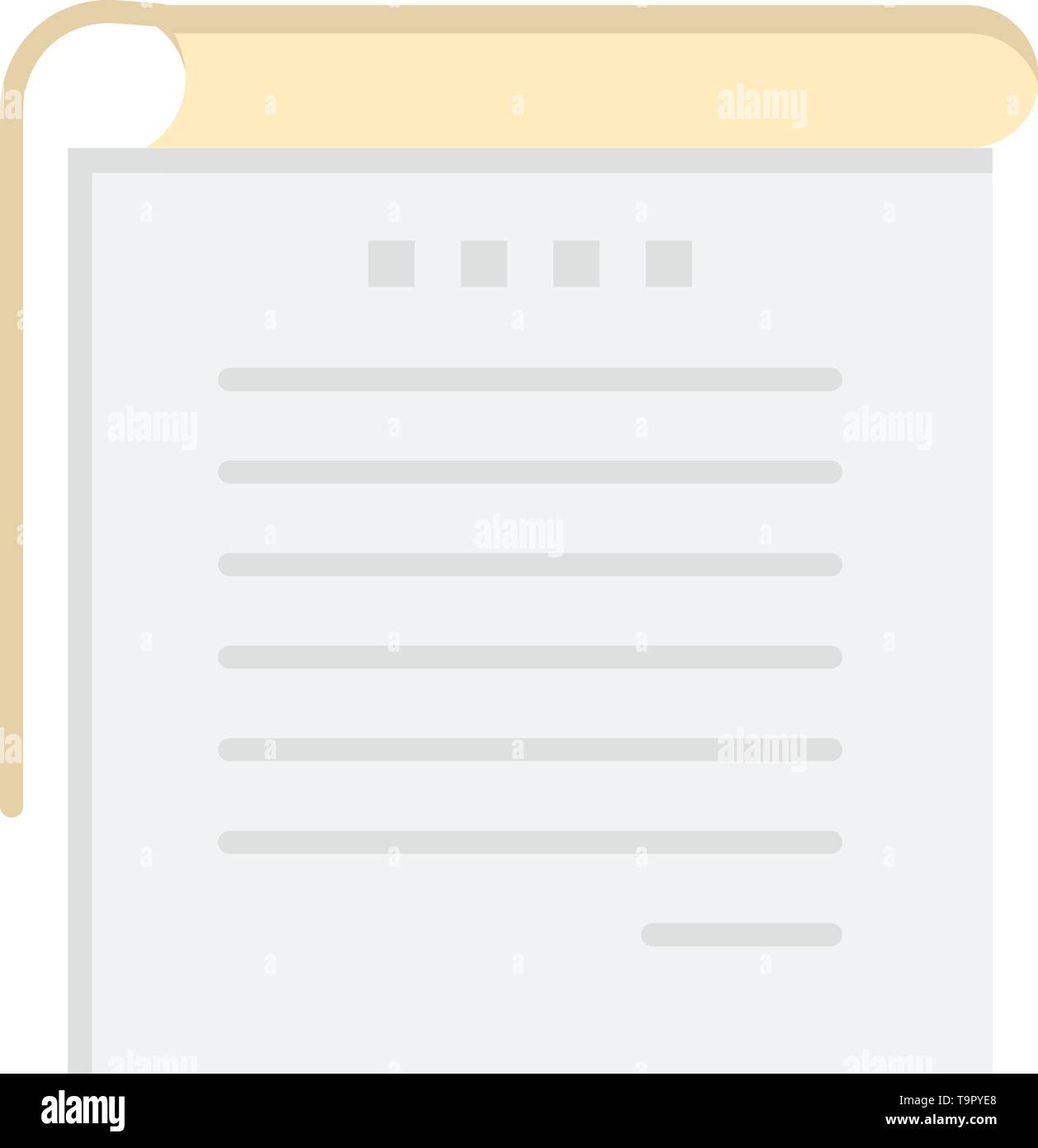 Student Notes Books Student Notes Flat Color Icon Vector Icon