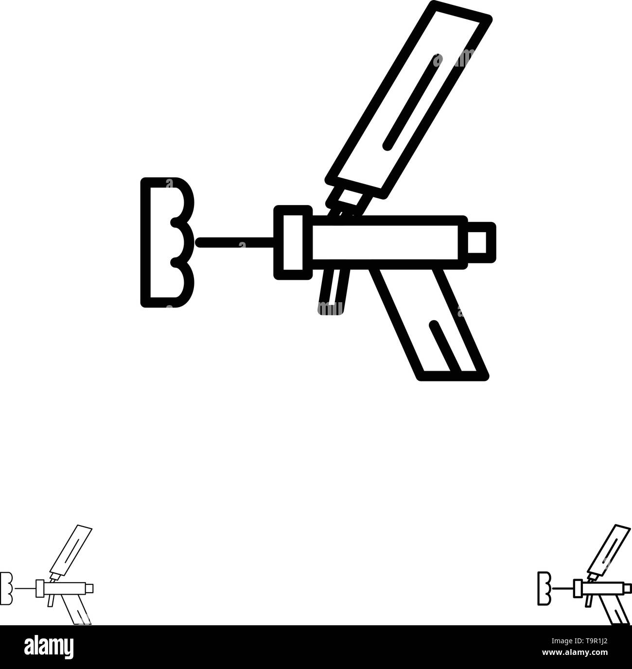 Foam gun, Building, Construction, Foam, Repair, Tool, Gun Bold and thin