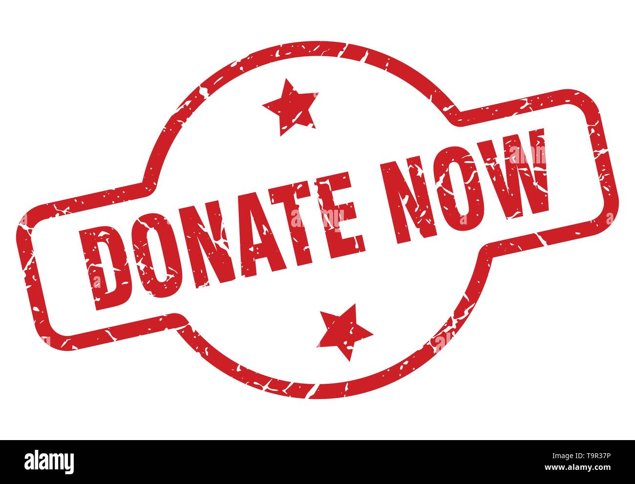 donate now stamp isolated on white Stock Vector Image & Art Alamy