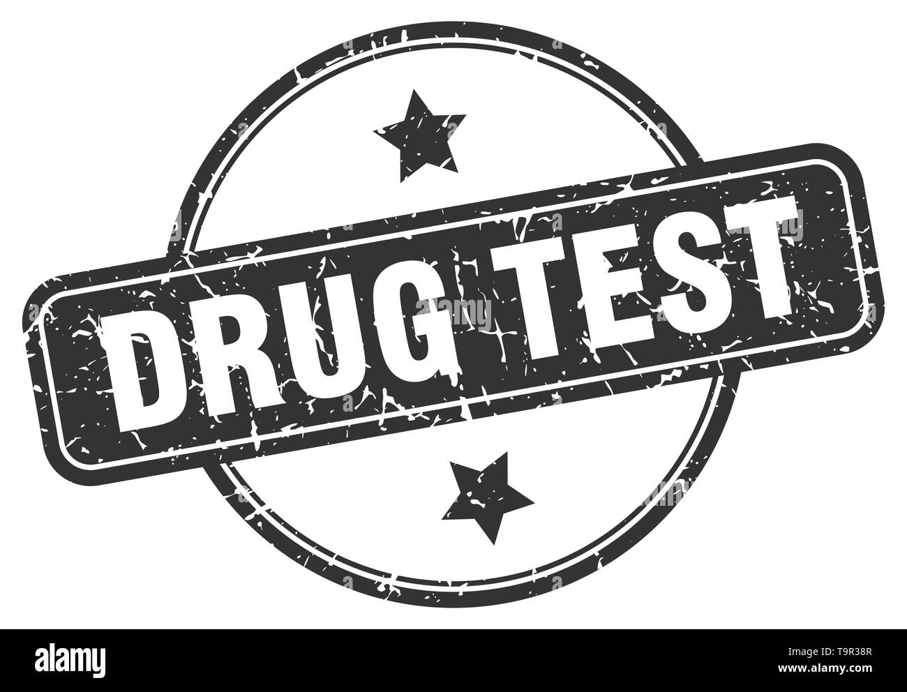 drug test round vintage grunge stamp Stock Vector Image & Art Alamy