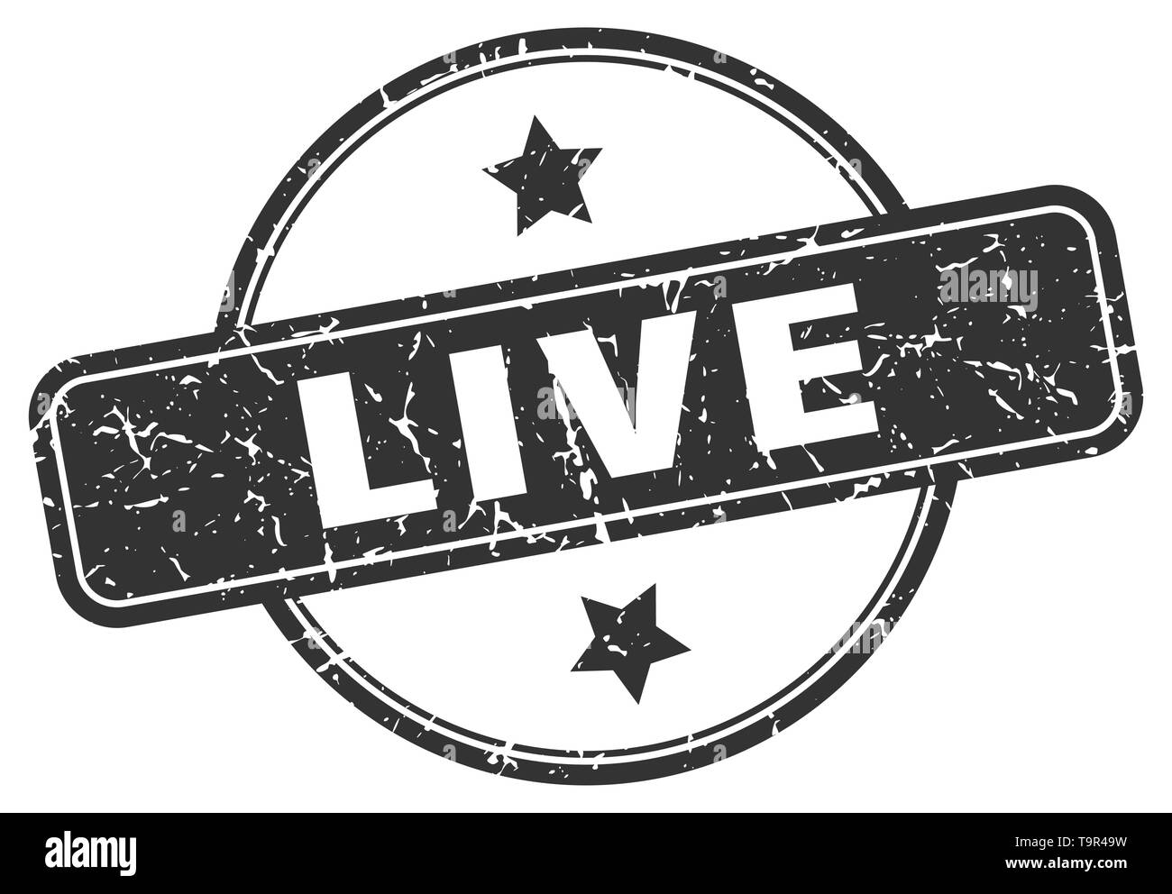 live round vintage grunge stamp Stock Vector Image & Art - Alamy