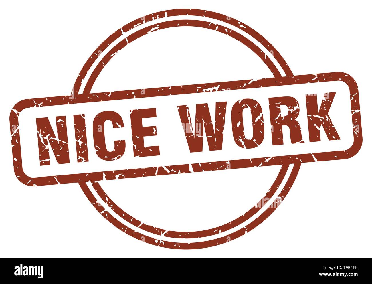 nice work stamp isolated on white Stock Vector Image & Art - Alamy