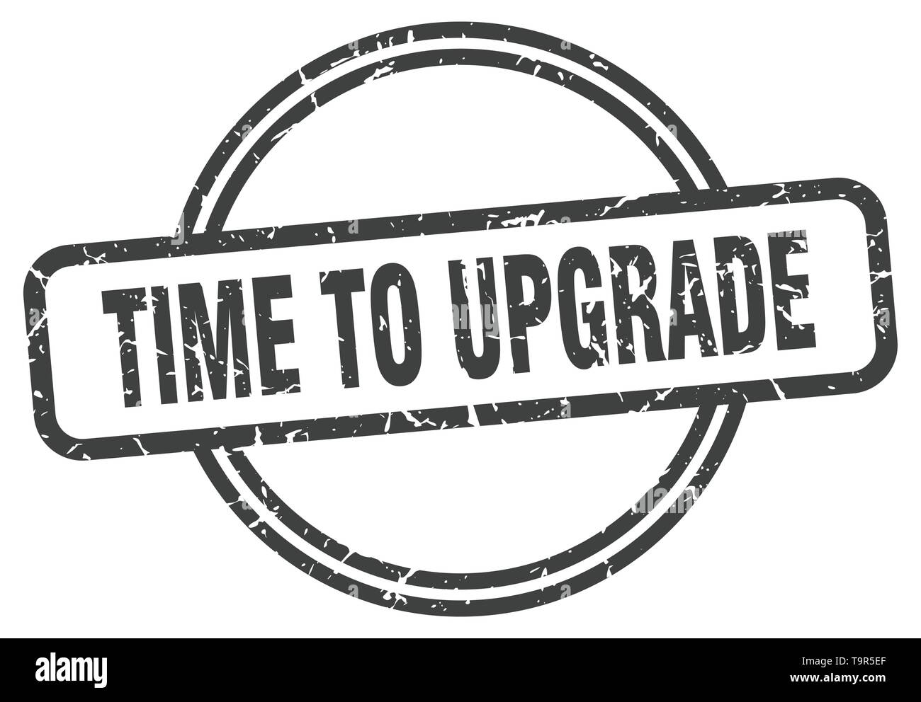time to upgrade vintage stamp. time to upgrade sign Stock Vector Image ...