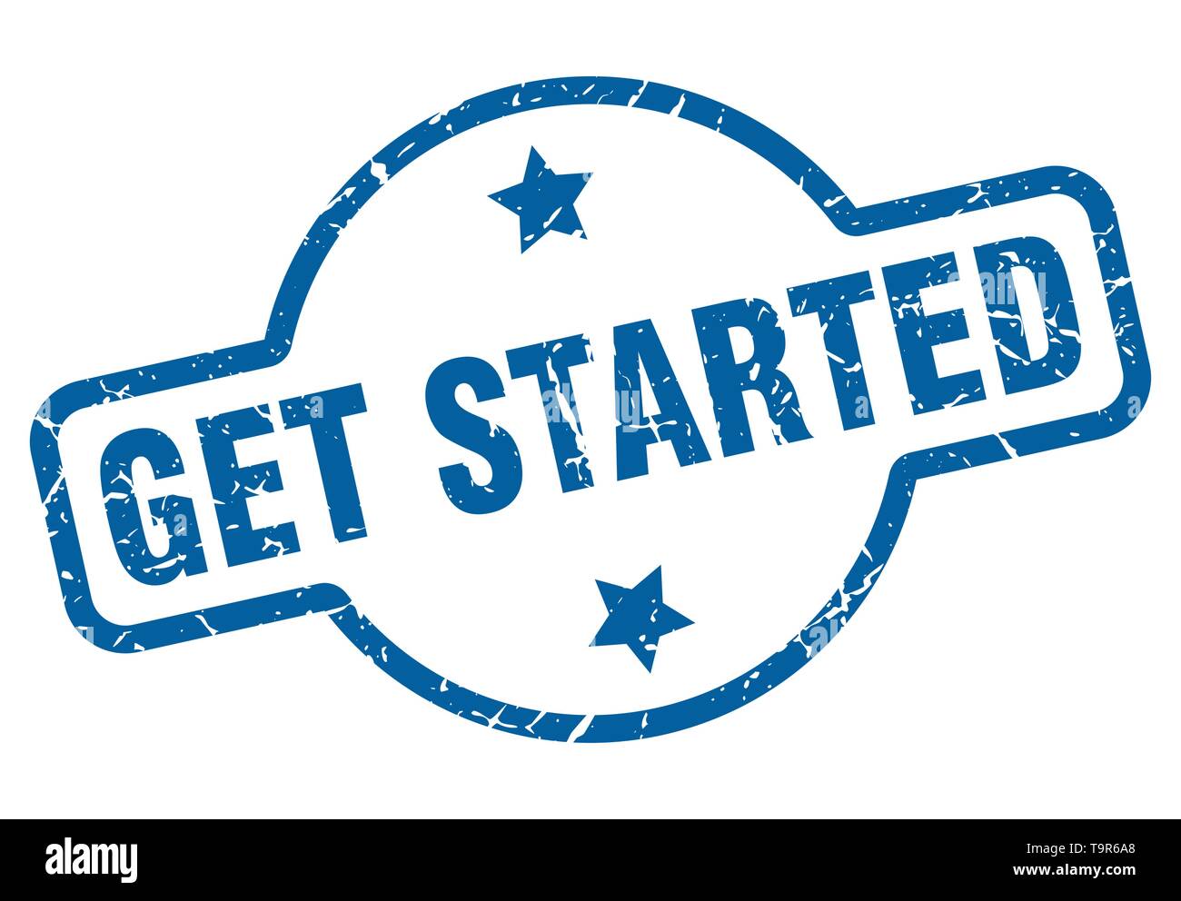 get started vintage stamp. get started sign Stock Vector Image & Art ...