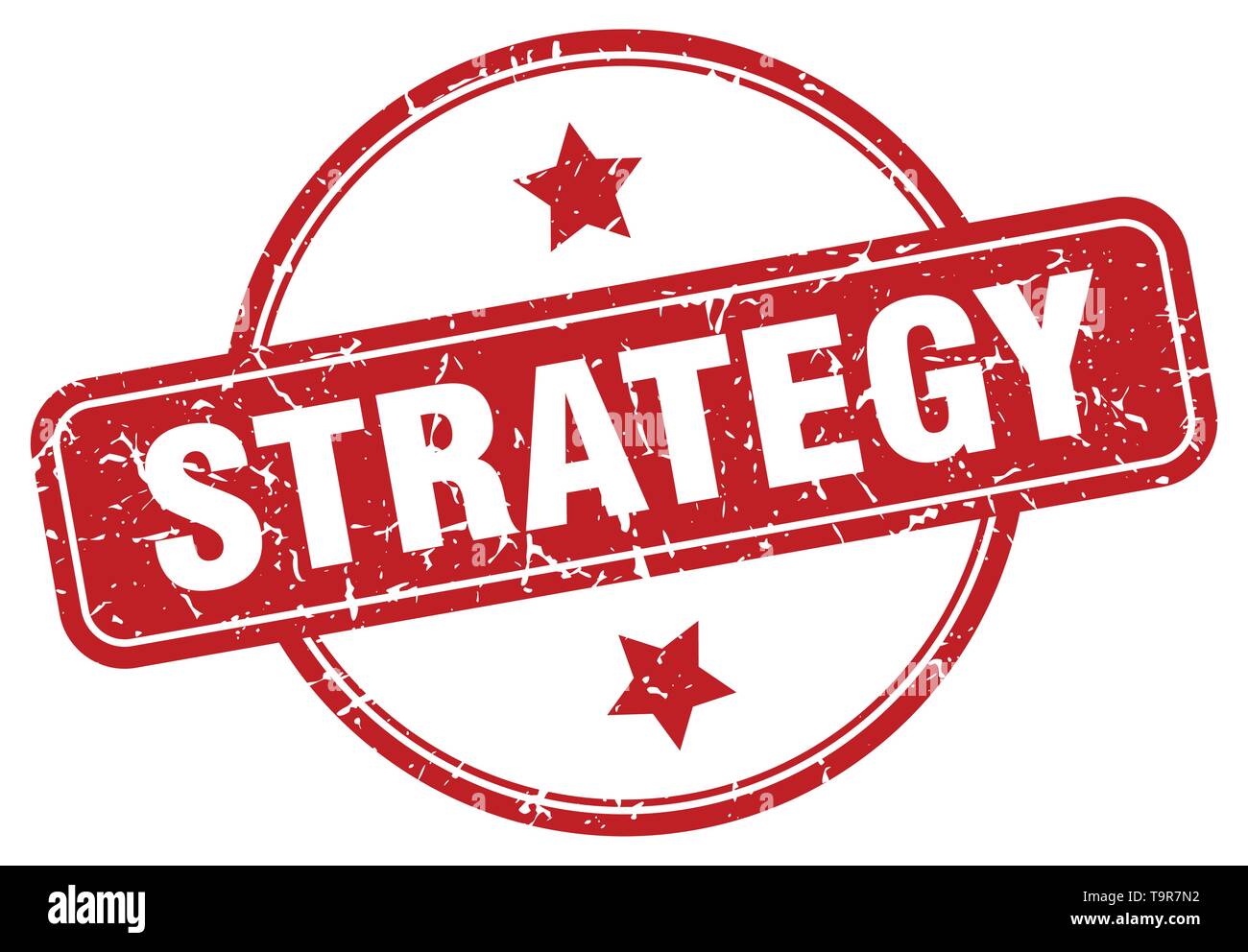 strategy vintage round isolated stamp Stock Vector Image & Art - Alamy