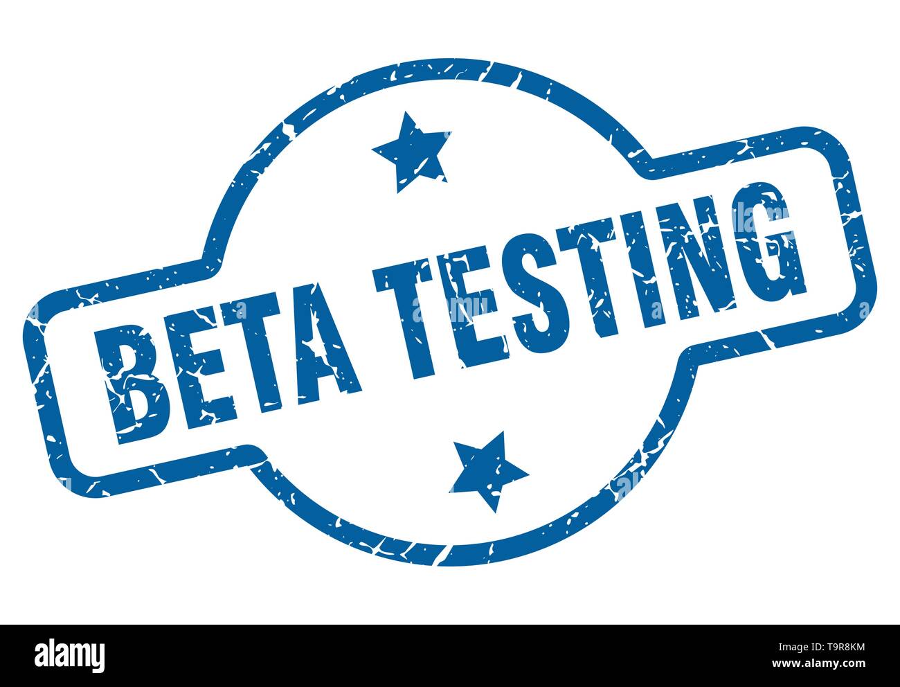 beta testing vintage stamp. beta testing sign Stock Vector