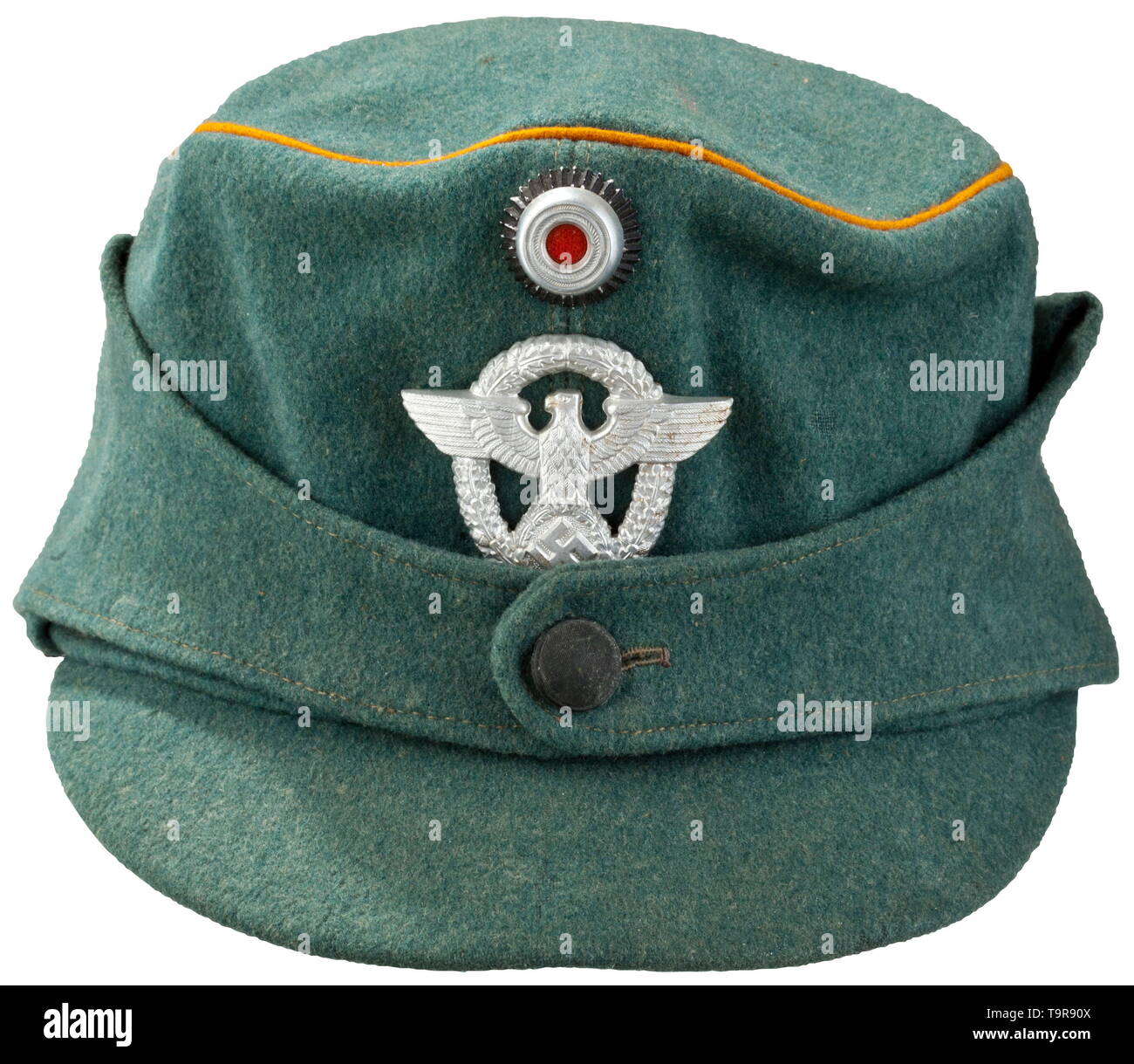 A new style mountain cap for enlisted men/Wachtmeister (constables) of the police mountain divisions depot piece from 1939 historic, historical, 20th century, Additional-Rights-Clearance-Info-Not-Available Stock Photo