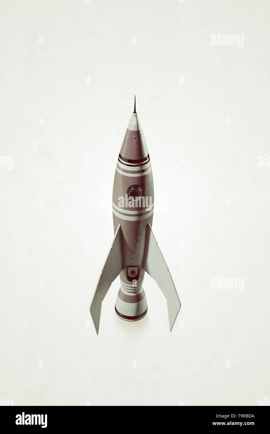 space rocket isolated on white background 3d illustration Stock Photo ...