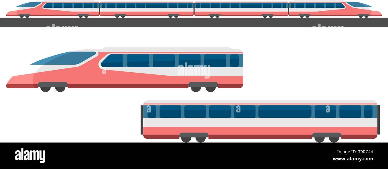 pix Train Illustration Side View https www alamy com passenger express train with side view vector illustration image246991476 html