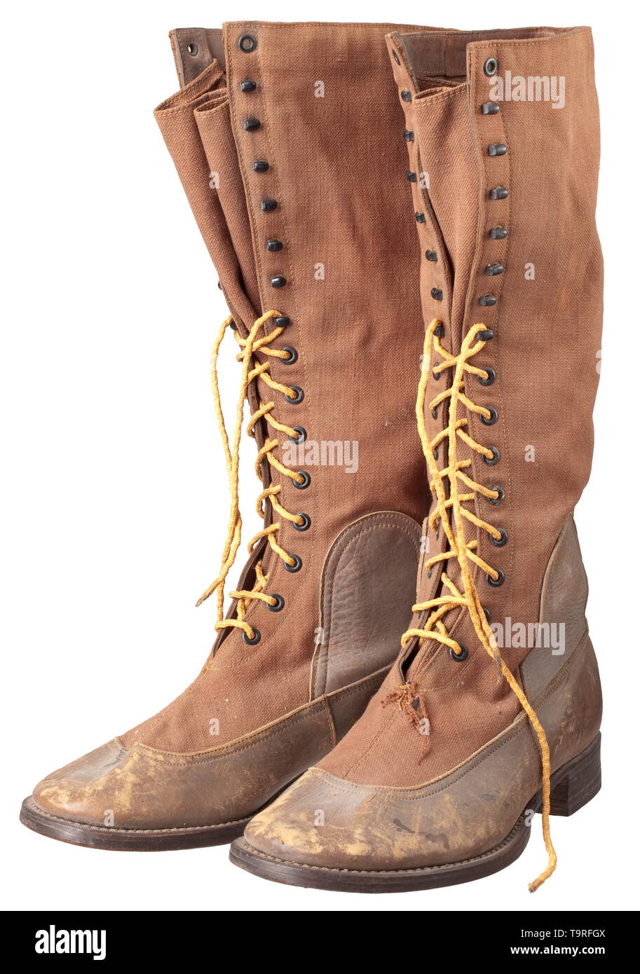 A pair of boots to the tropical uniform of navy personnel depot pieces, manufactured by 'Salamander AG', 1942 historic, historical, 20th century, Additional-Rights-Clearance-Info-Not-Available Stock Photo