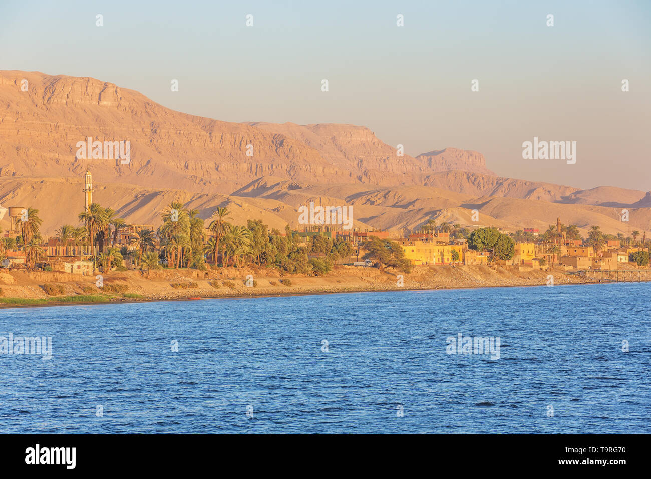 Approaching Al Miallah at the golden hour, seen while navigating on the ...