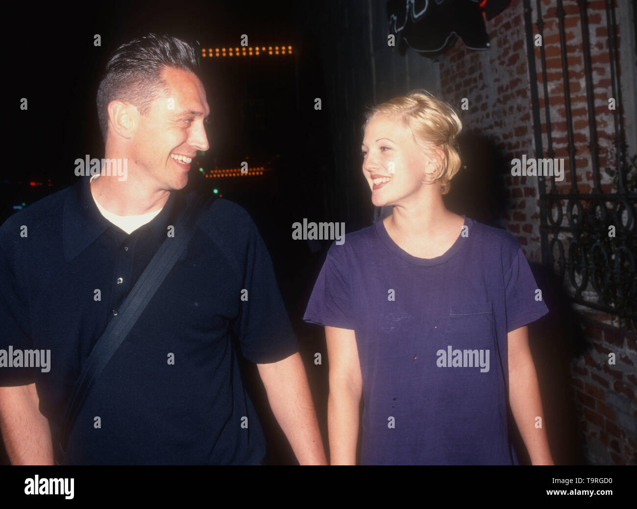 Los Angeles, California, USA 19th April 1994 Actress Drew Barrymore and husband Jeremy Thomas attend 20th Century Fox' 'Bad Girls' Premiere on April 19, 1994 in Los Angeles, California, USA. Photo by Barry King/Alamy Stock Photo Stock Photo