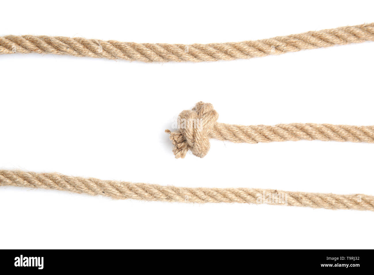 Ropes on white background Stock Photo