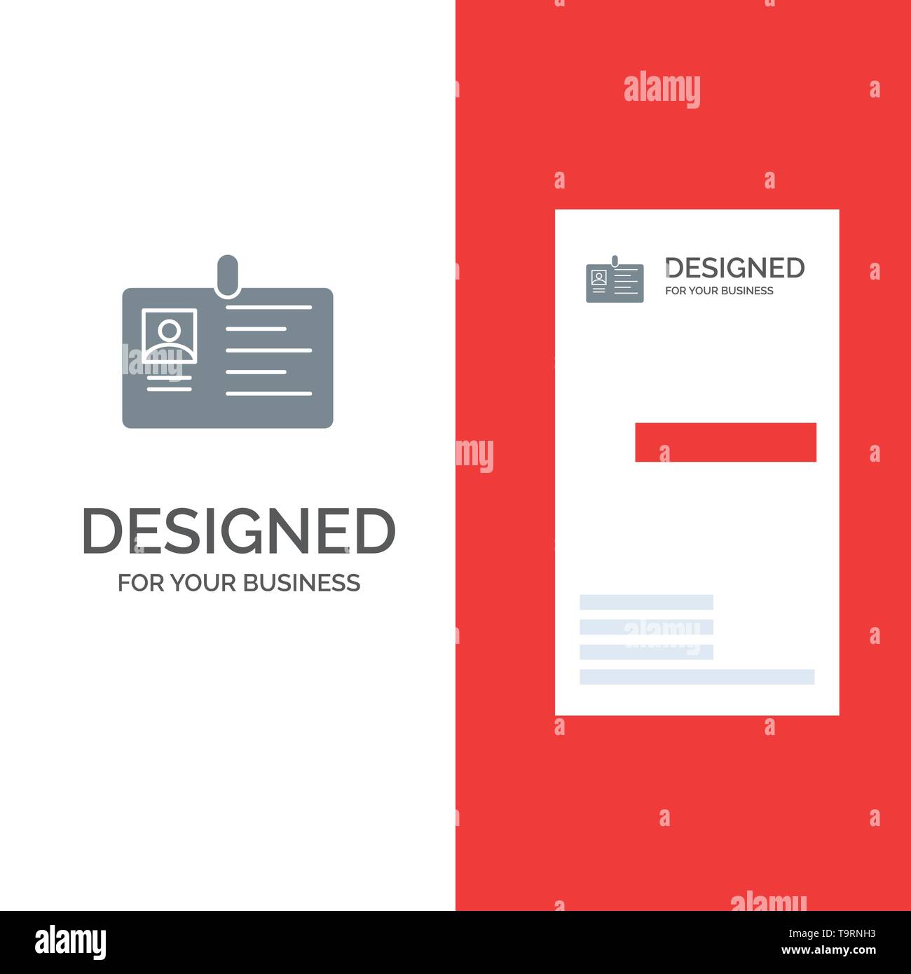card business corporate id id card identity pass grey company id card template