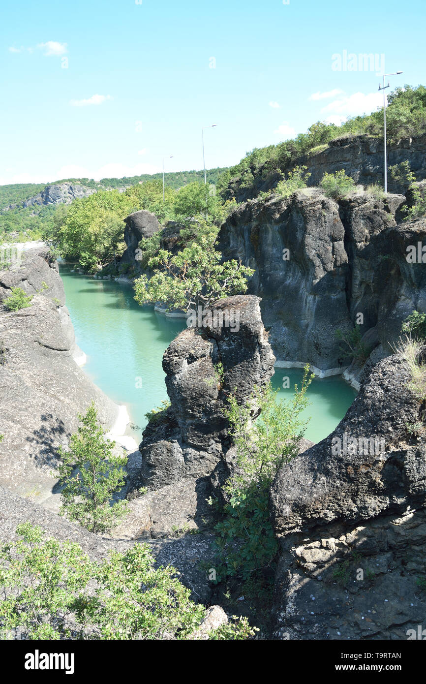 Venetikos river in Grevena, Greece Stock Photo - Alamy