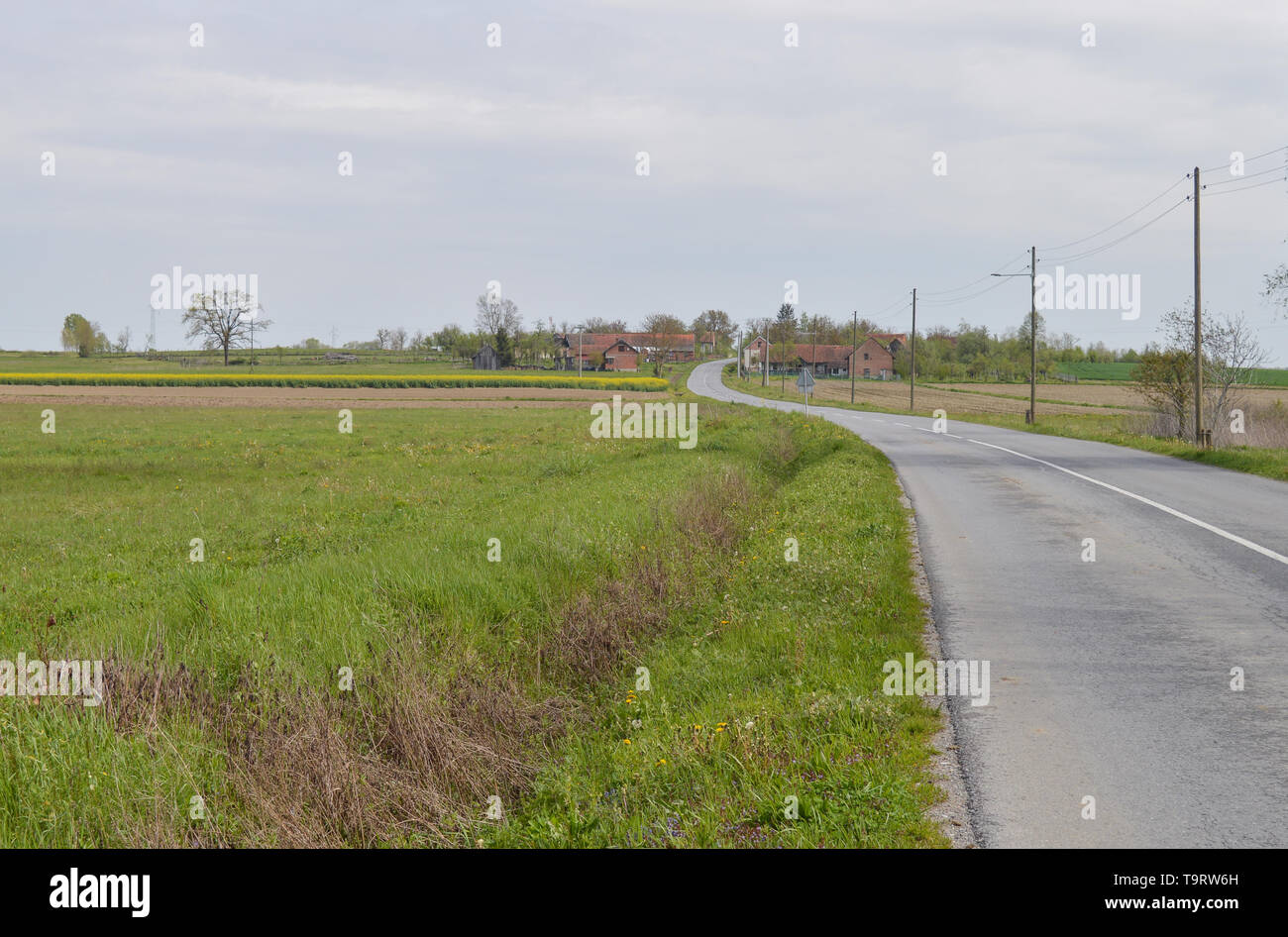 Countryside in western Slavonia, Croatia Stock Photo