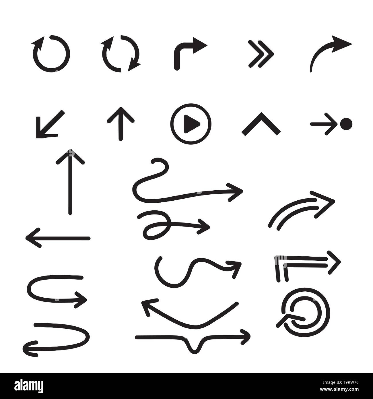 Arrows vector collection on a white background Stock Vector Image & Art ...