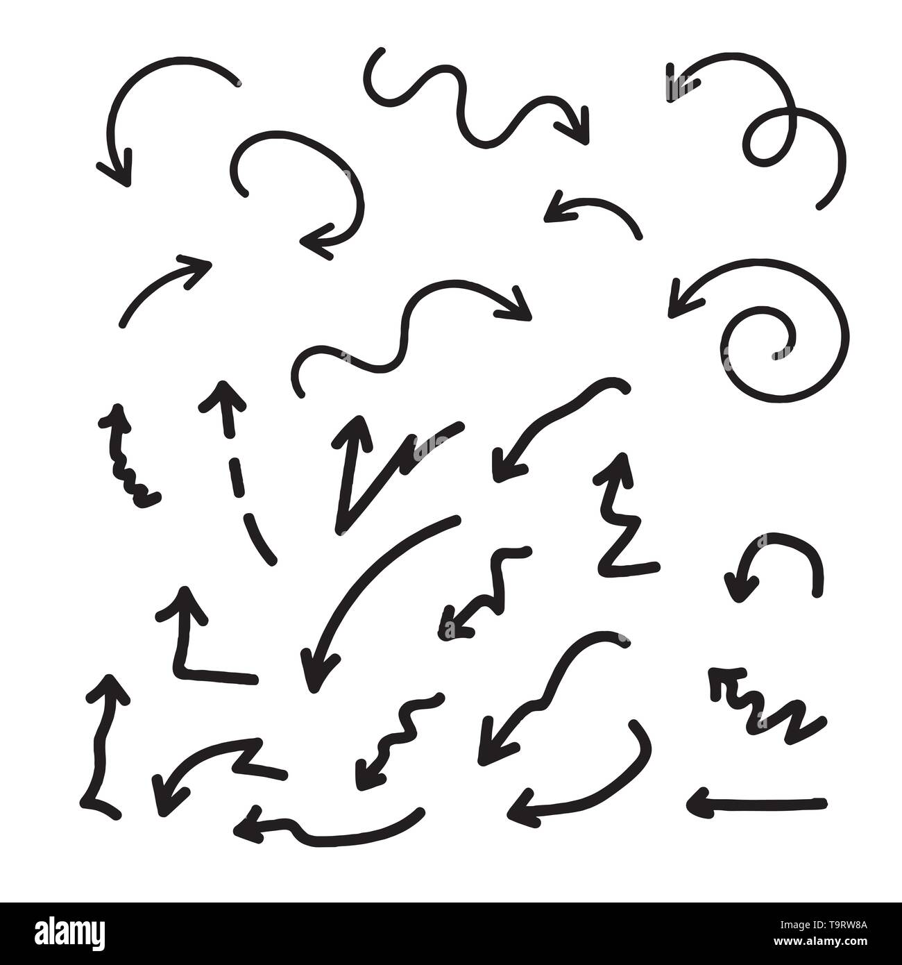 Arrows vector collection on a white background Stock Vector Image & Art ...