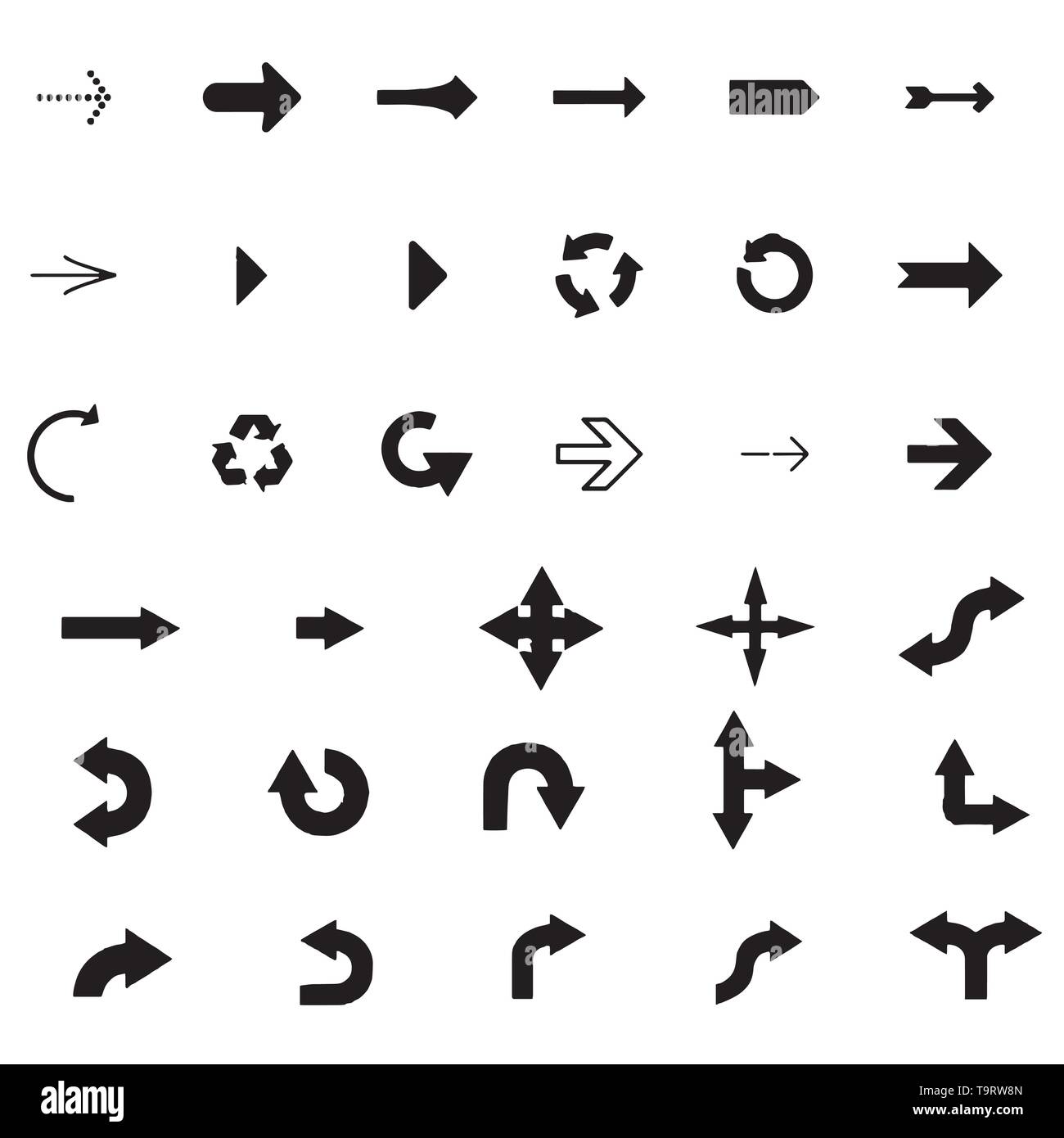 Arrows vector collection on a white background Stock Vector Image & Art ...