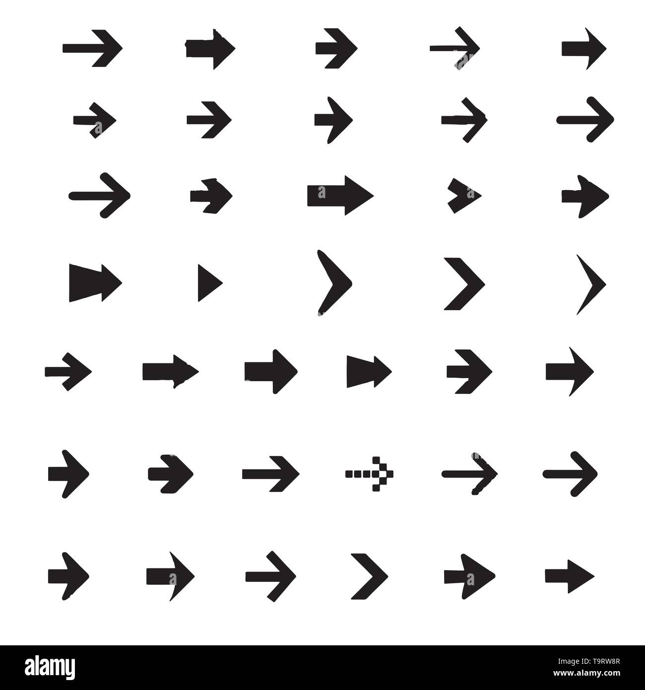 Arrows vector collection on a white background Stock Vector Image & Art ...