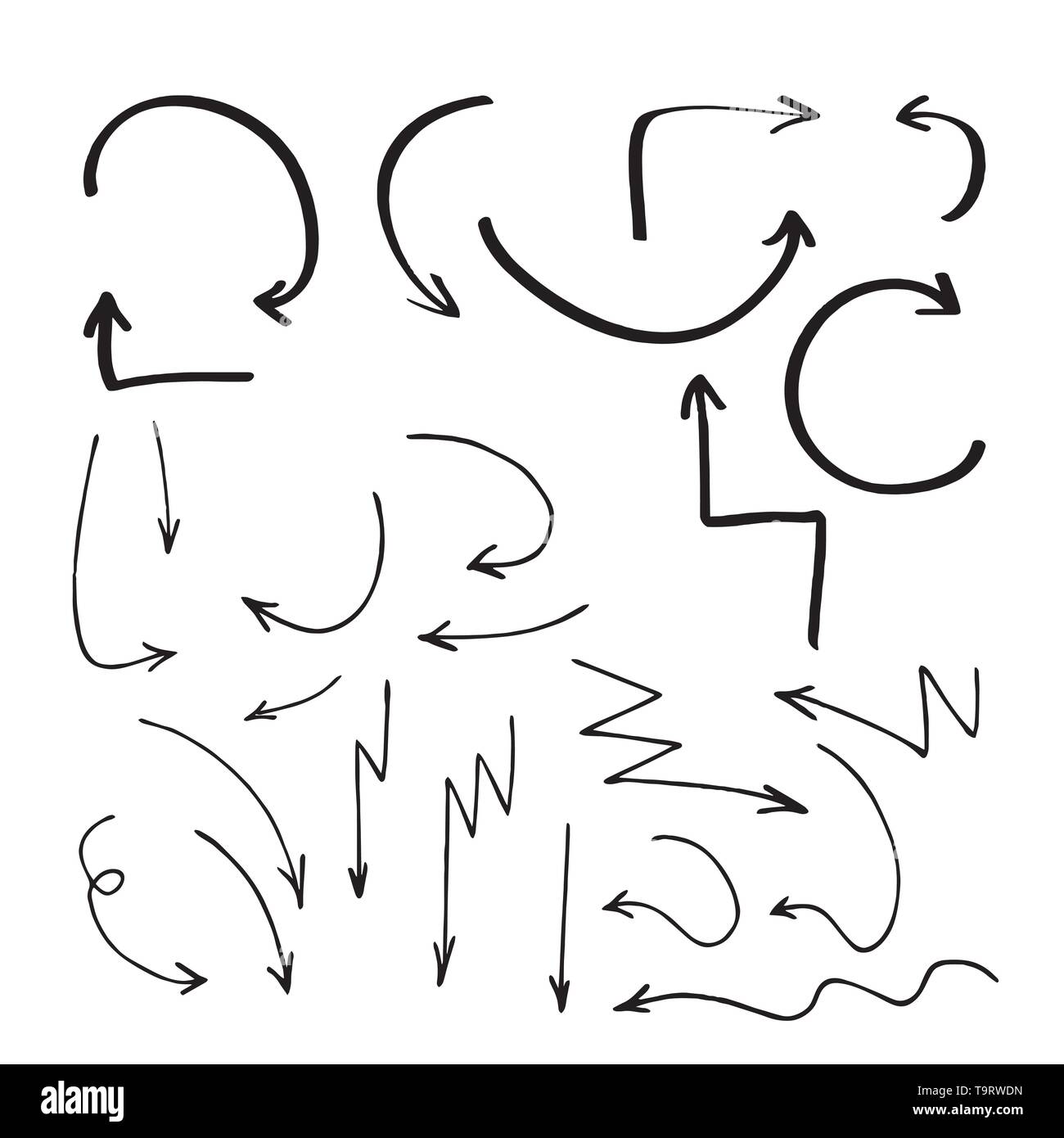 Arrows vector collection on a white background Stock Vector Image & Art ...