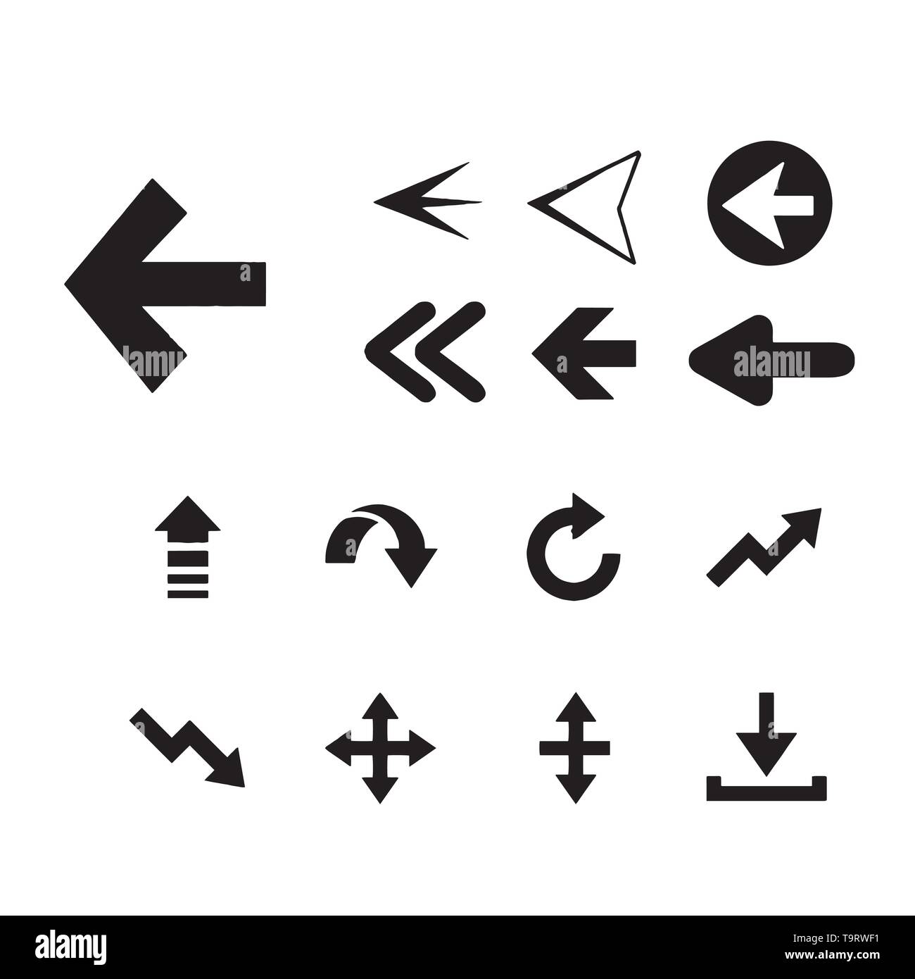 Arrows vector collection on a white background Stock Vector Image & Art ...