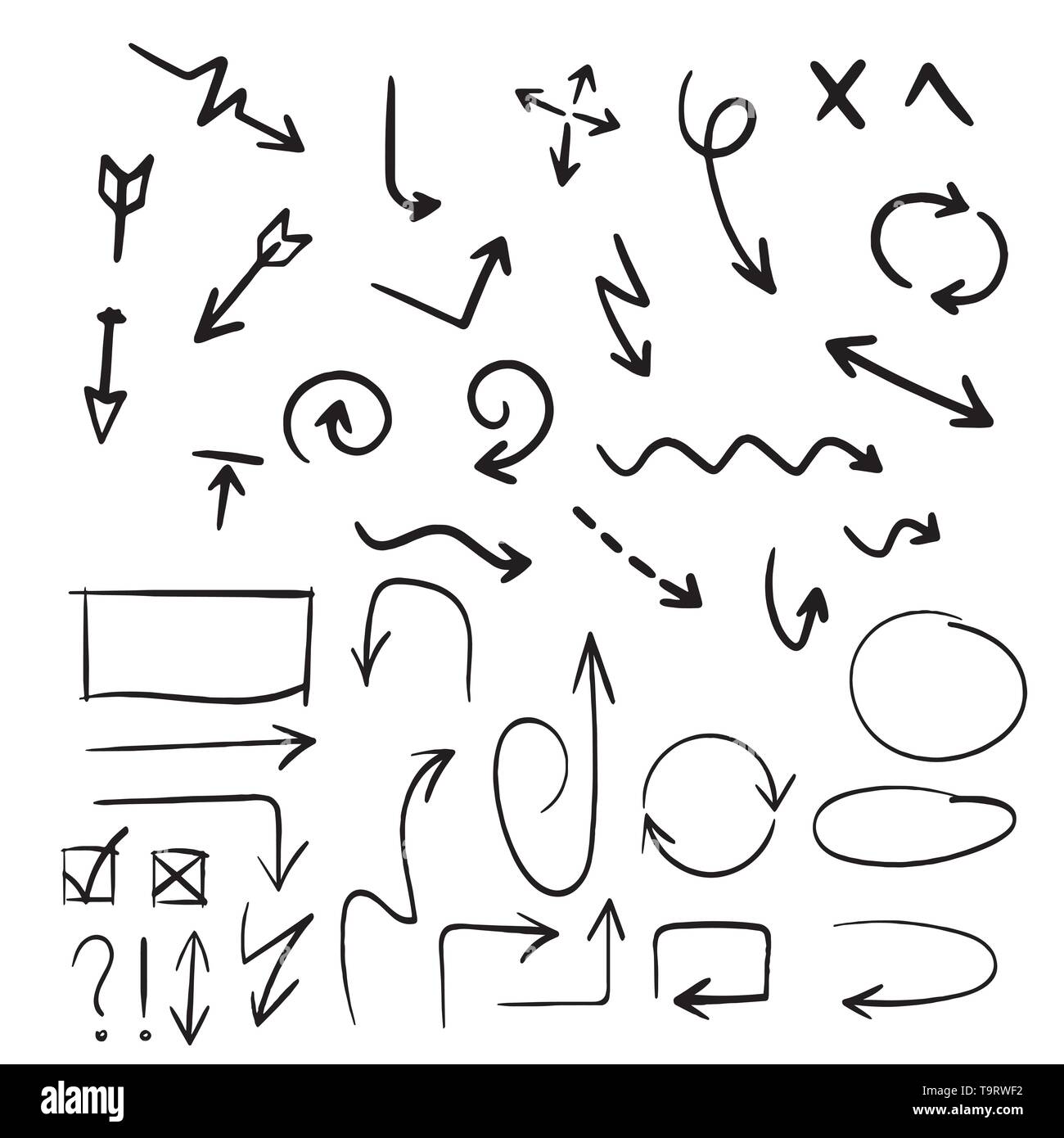 Arrows vector collection on a white background Stock Vector Image & Art ...