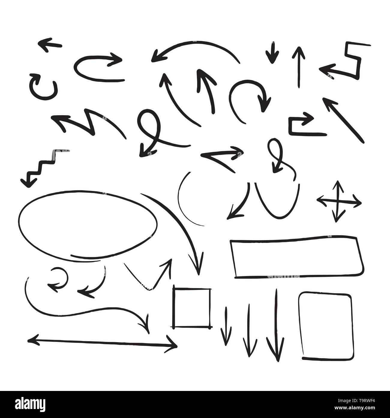 Arrows vector collection on a white background Stock Vector Image & Art ...