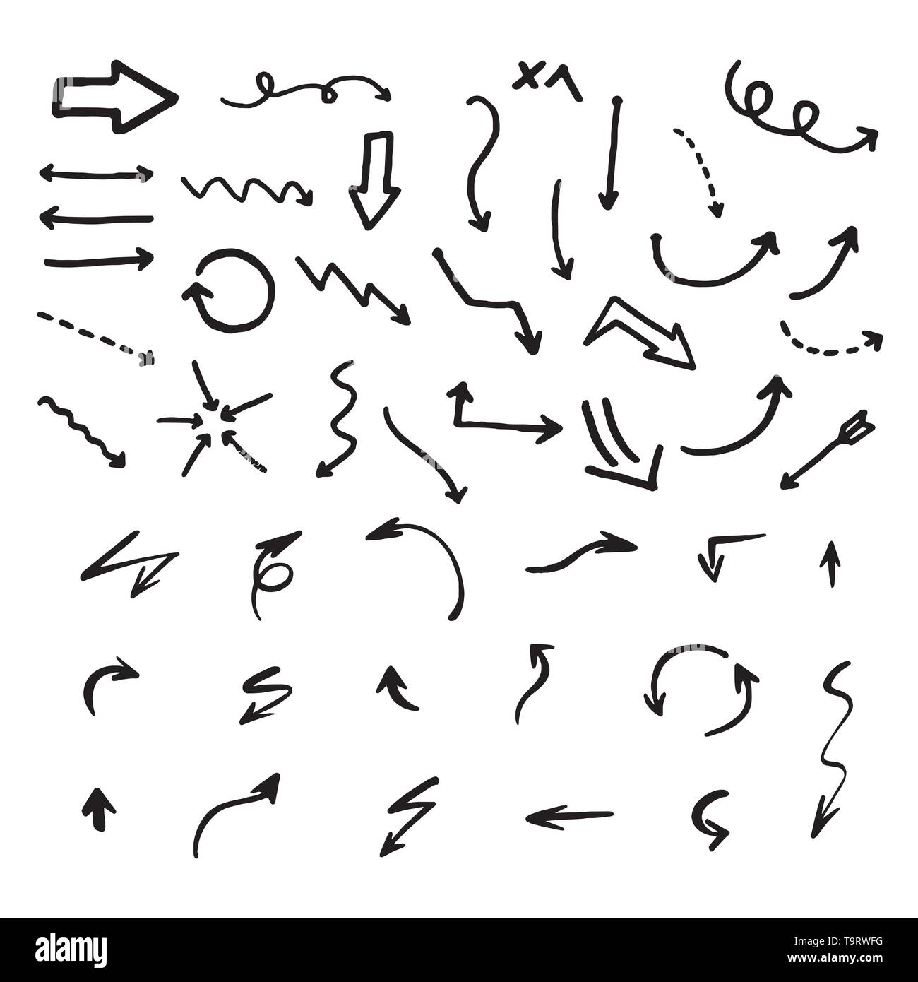Arrows vector collection on a white background Stock Vector Image & Art ...