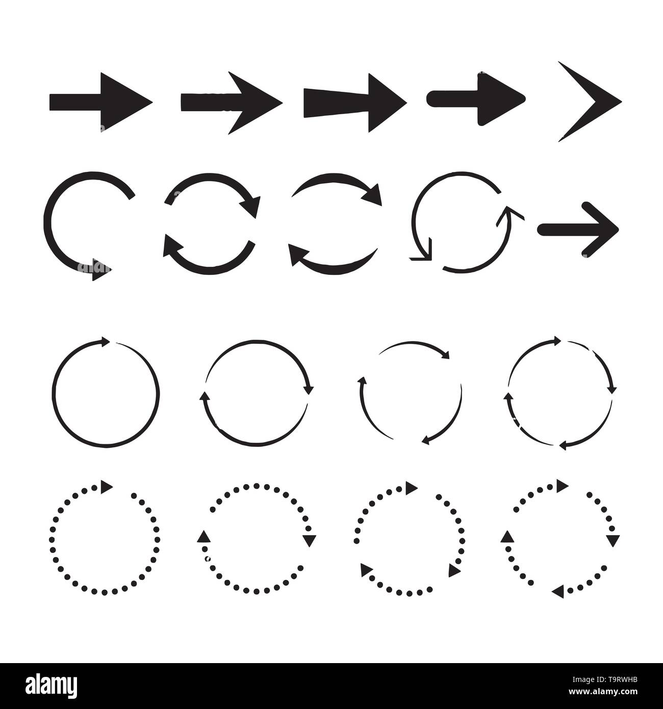 Arrows vector collection on a white background Stock Vector Image & Art ...