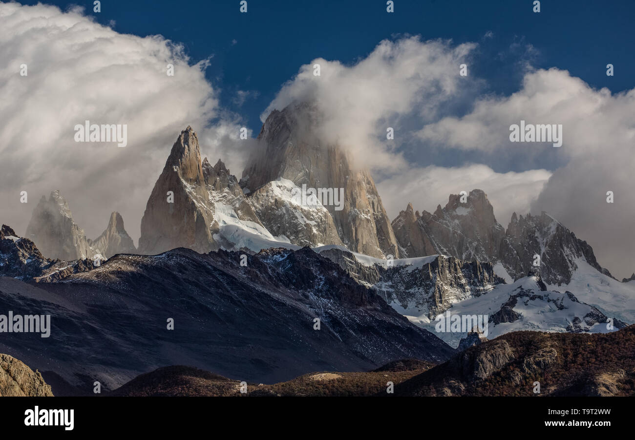 Mount Fitz Roy in Los Glaciares National Park near El Chalten, Argentina. A UNESCO World Heritage Site in the Patagonia region of South America. Bec Stock Photo