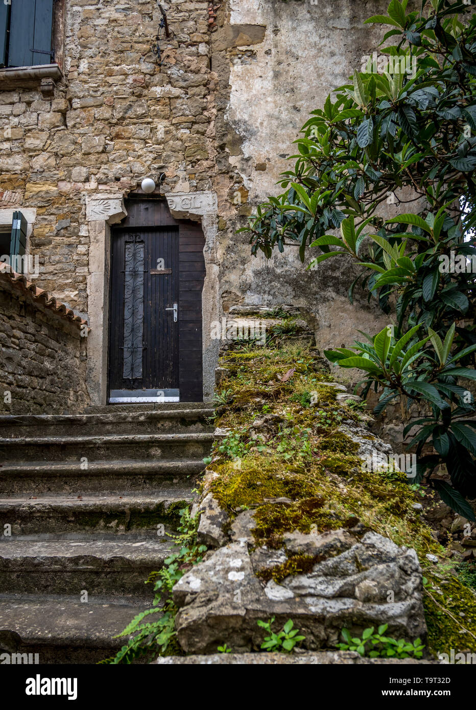 Artist's place and mountain village of Groznjan, Istrien, Croatia, Europe, Künstlerort und Bergdorf Groznjan, Kroatien, Europa Stock Photo