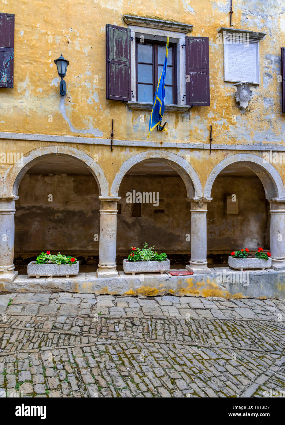 Artist's place and mountain village of Groznjan, Istrien, Croatia, Europe, Künstlerort und Bergdorf Groznjan, Kroatien, Europa Stock Photo