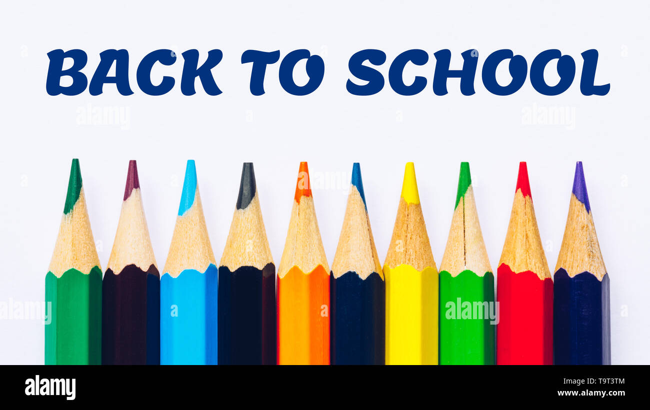 Back To School Concept With Colored Pencils Welcome Back To School Background Colorful Color Pencils Stock Photo Alamy Back To School Concept With Colored Pencils Welcome Back To School Background Colorful Color Pencils Stock Photo Alamy