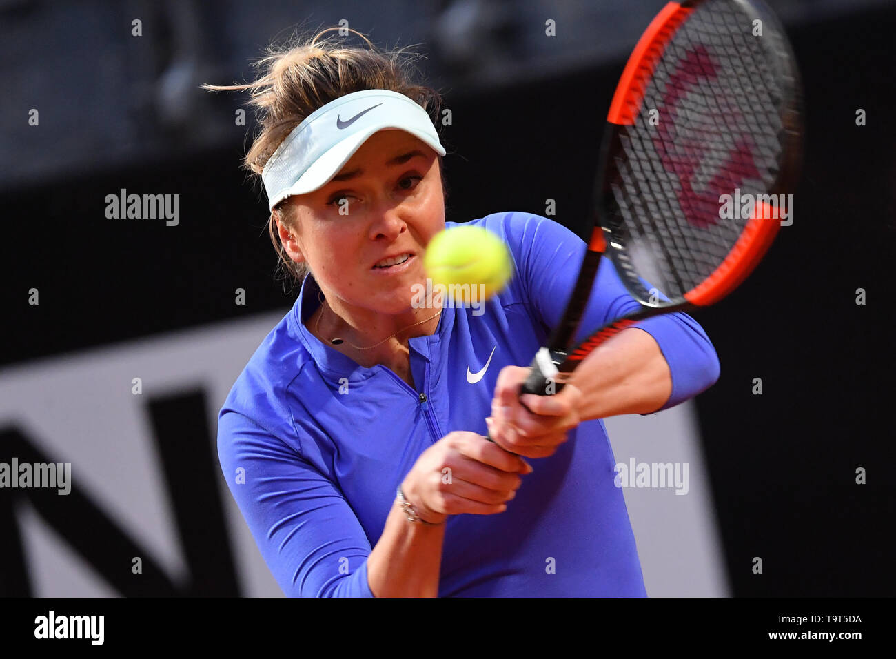 Elina Svitolina of Ukraine in action during the match against Victoria