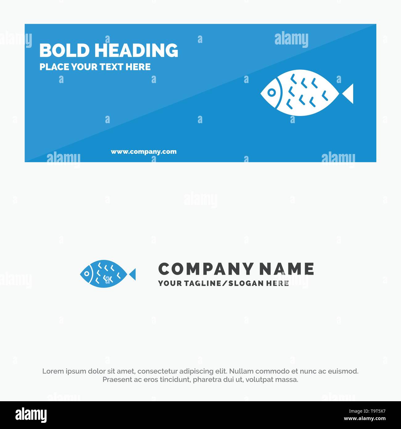 Fish Food Easter Eat Solid Icon Website Banner And Business