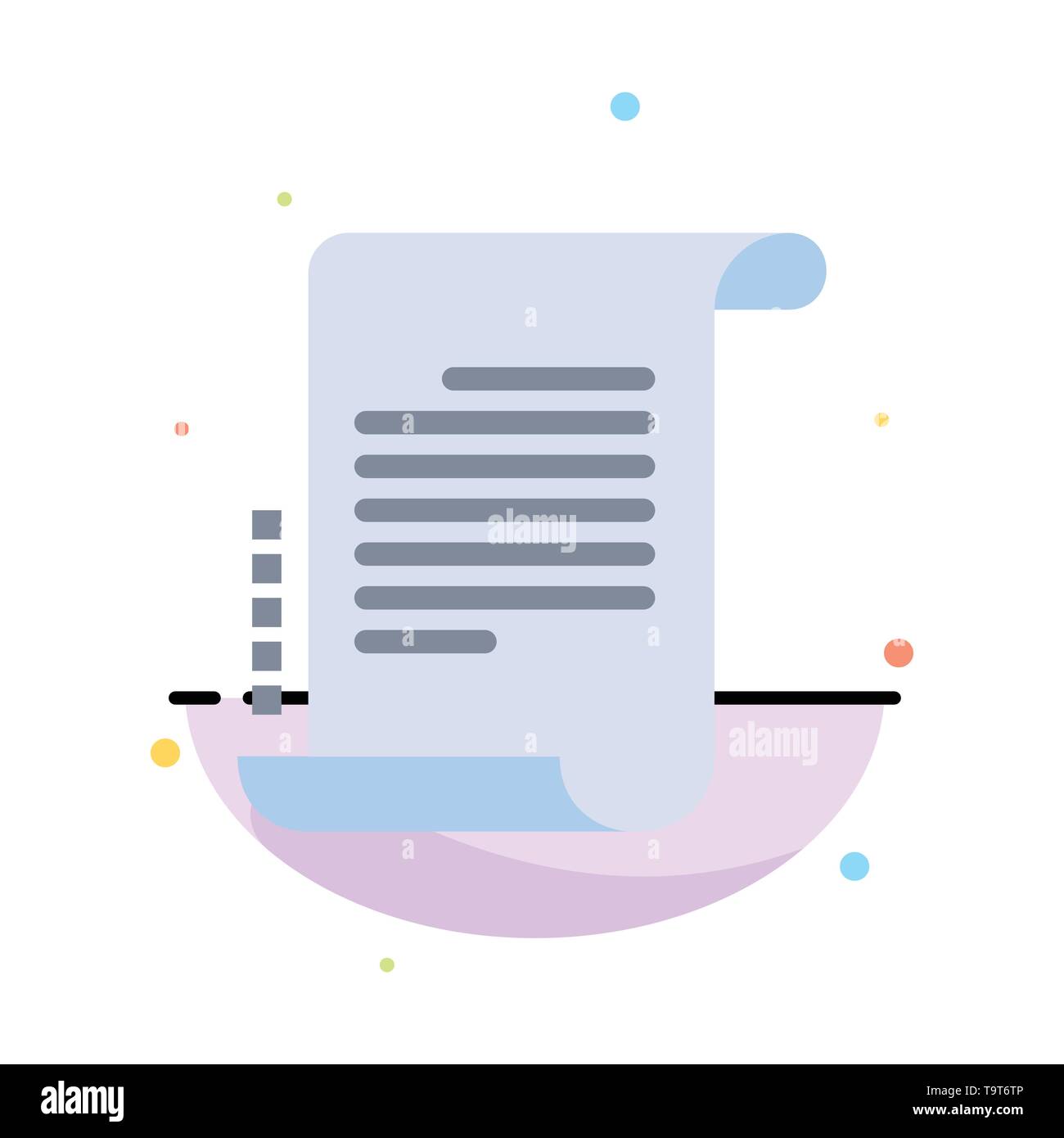 Abstract Color Decree, Novel, Flat Screenplay Scenario, ... Icon