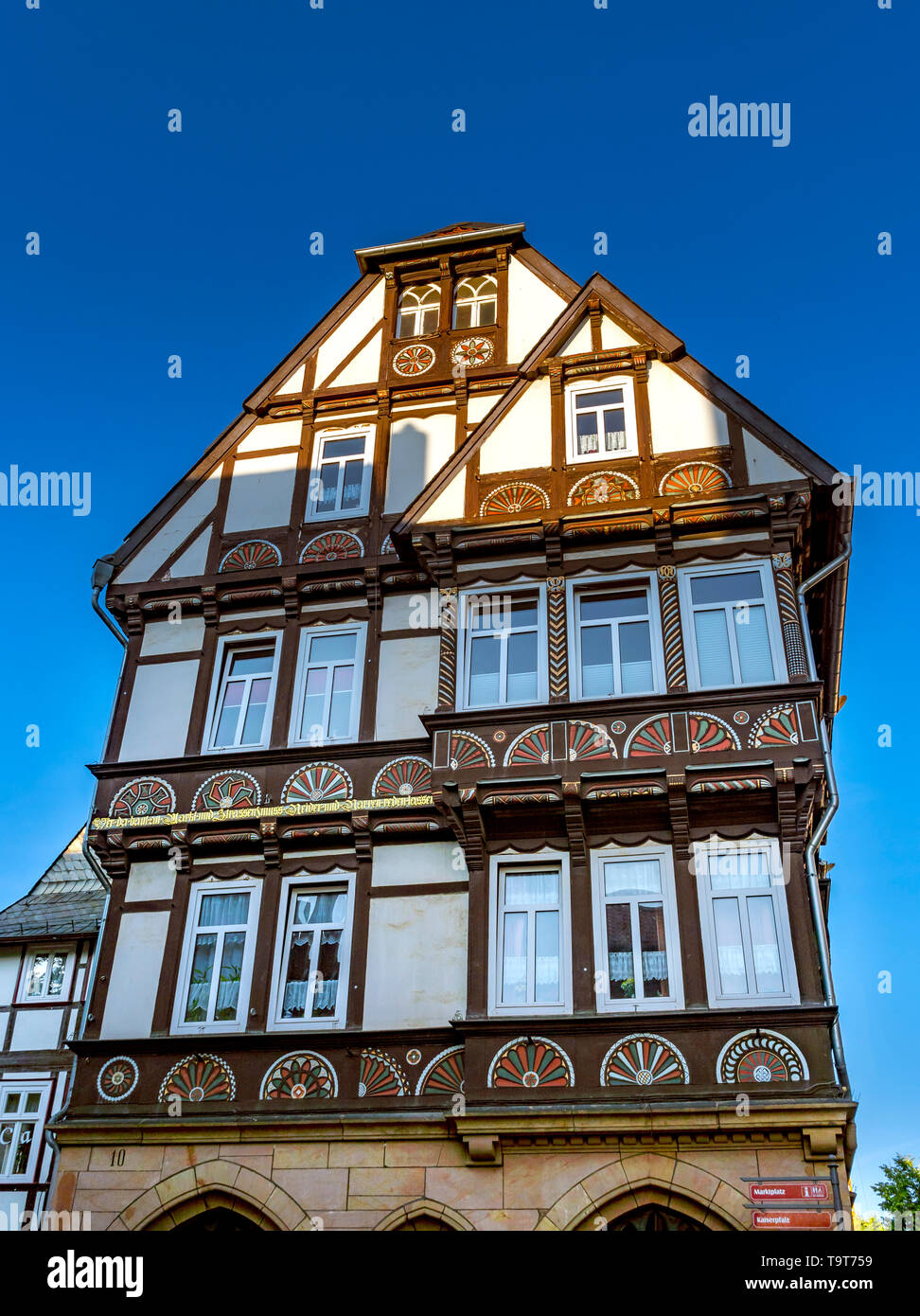 Historical Old Town in Goslar, UNESCO-world cultural heritage site, resin, Lower Saxony, Germany, Europe, Historische Altstadt in Goslar, UNESCO-Weltk Stock Photo