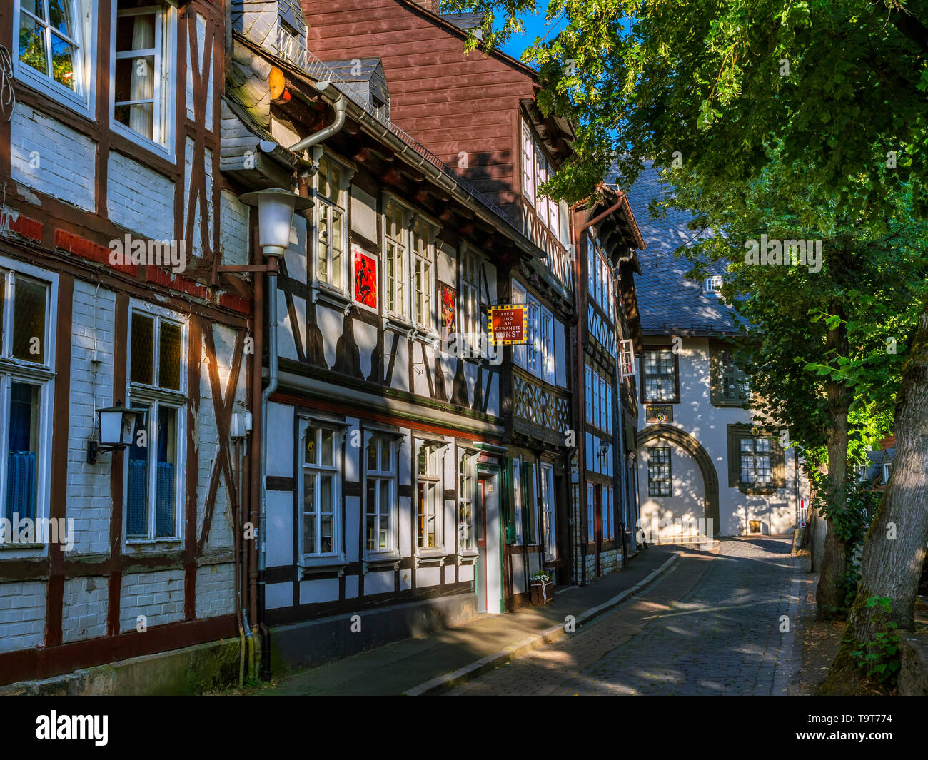 Historical Old Town in Goslar, UNESCO-world cultural heritage site, resin, Lower Saxony, Germany, Europe, Historische Altstadt in Goslar, UNESCO-Weltk Stock Photo