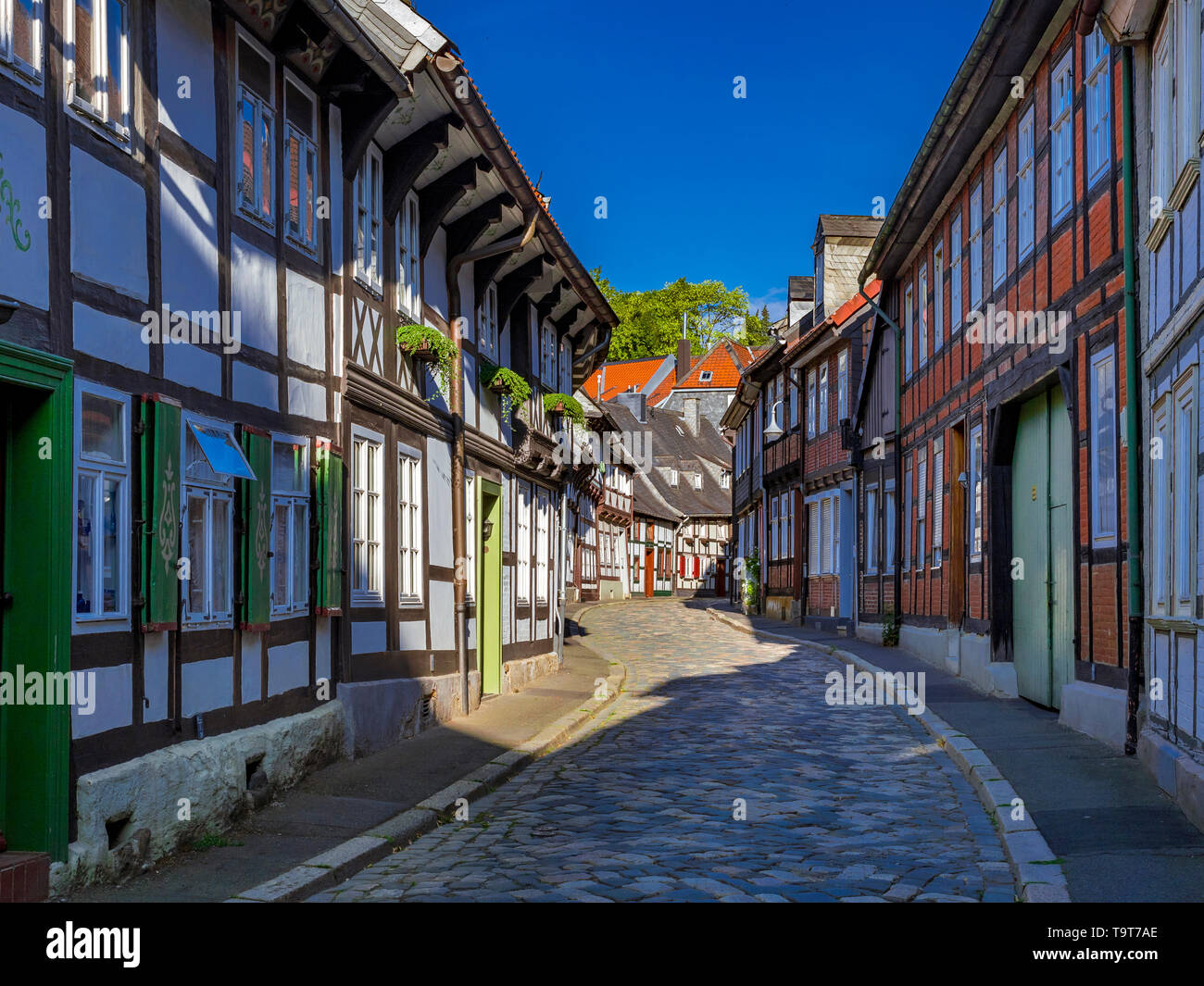 Historical Old Town in Goslar, UNESCO-world cultural heritage site, resin, Lower Saxony, Germany, Europe, Historische Altstadt in Goslar, UNESCO-Weltk Stock Photo