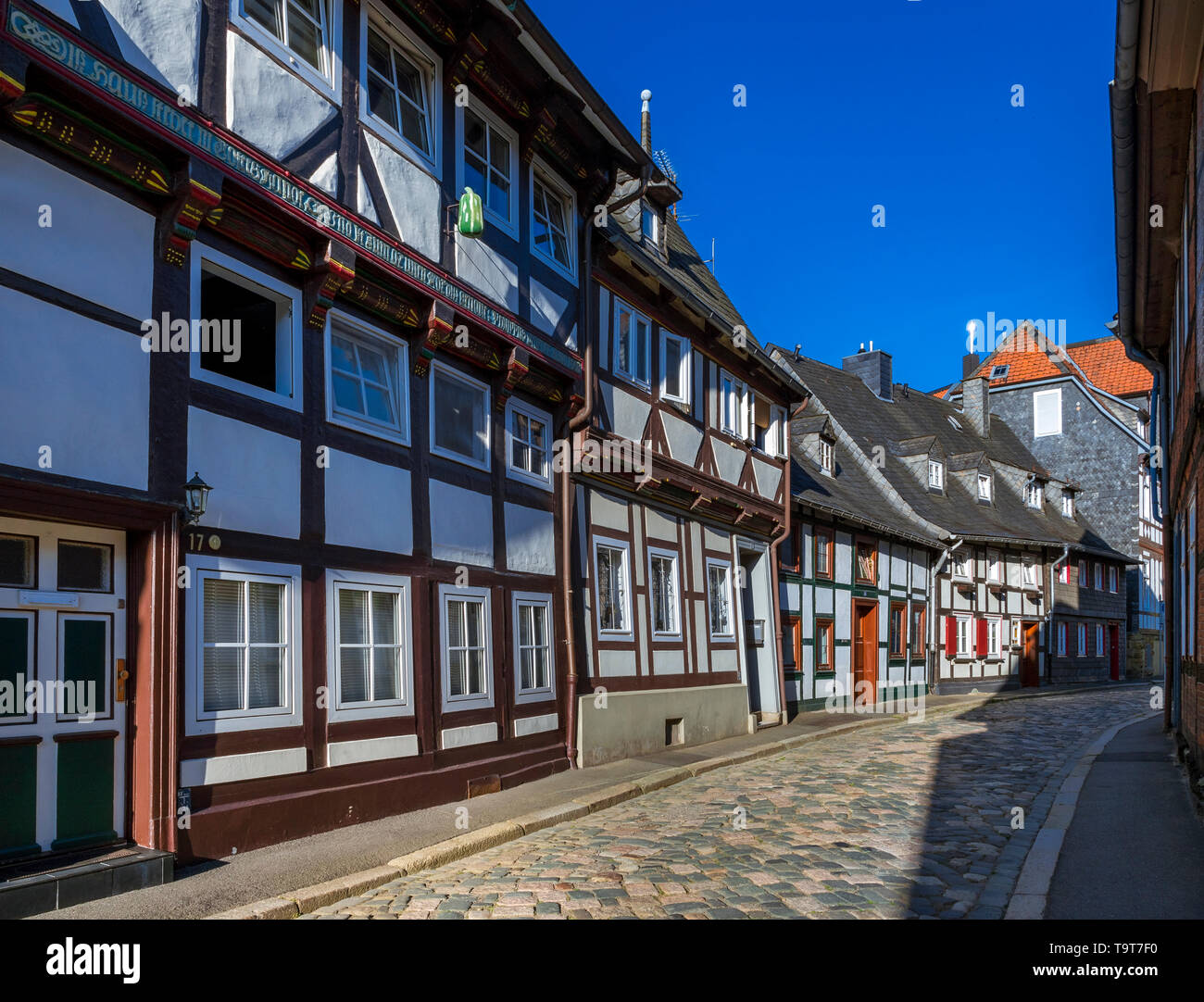 Historical Old Town in Goslar, UNESCO-world cultural heritage site, resin, Lower Saxony, Germany, Europe, Historische Altstadt in Goslar, UNESCO-Weltk Stock Photo