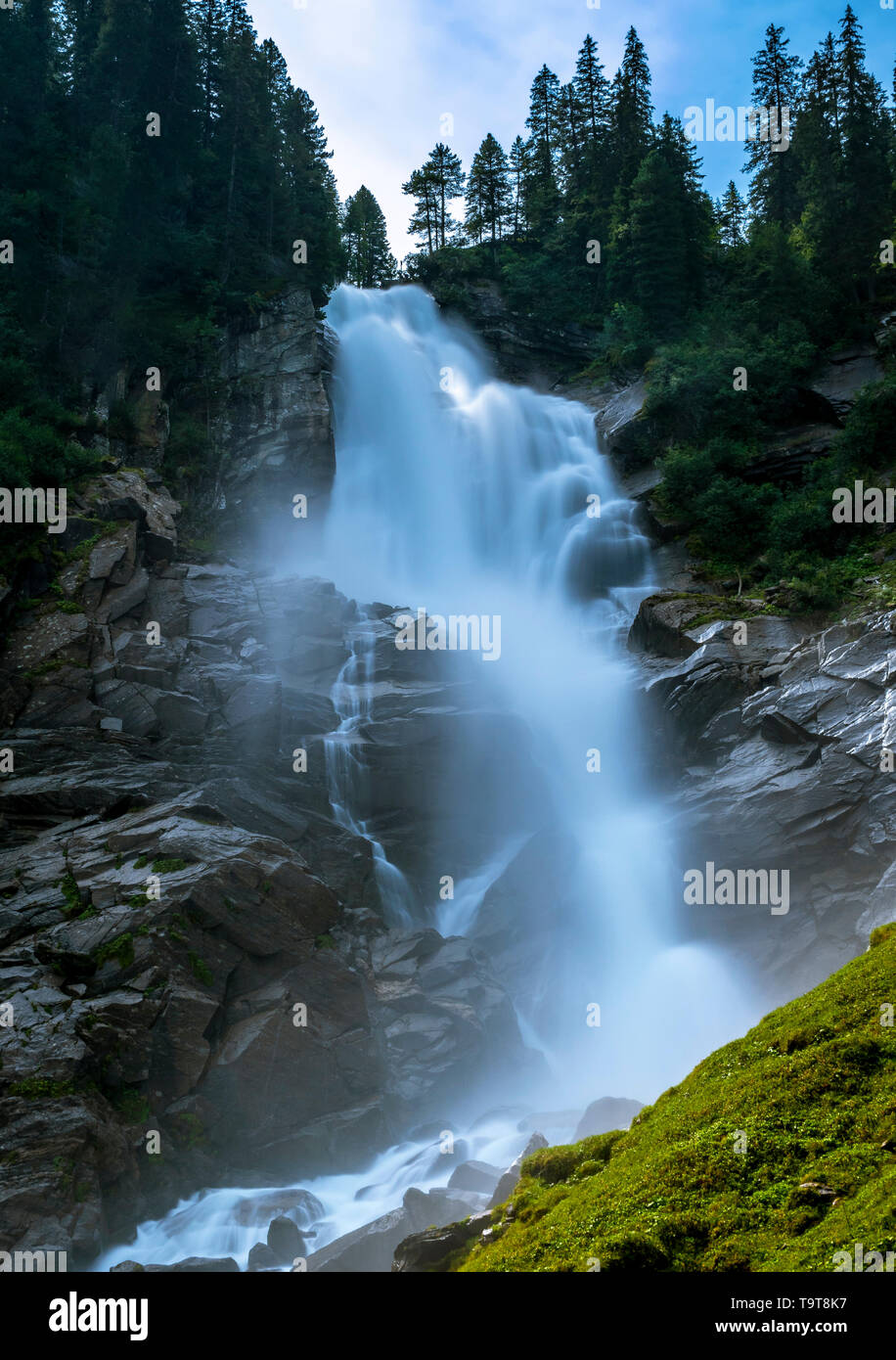 Of Krimmler waterfalls, national park high tanners, Krimml, Pinzgau, Salzburg country, Salzburg, Austria, Europe, Krimmler Wasserfälle, Nationalpark H Stock Photo