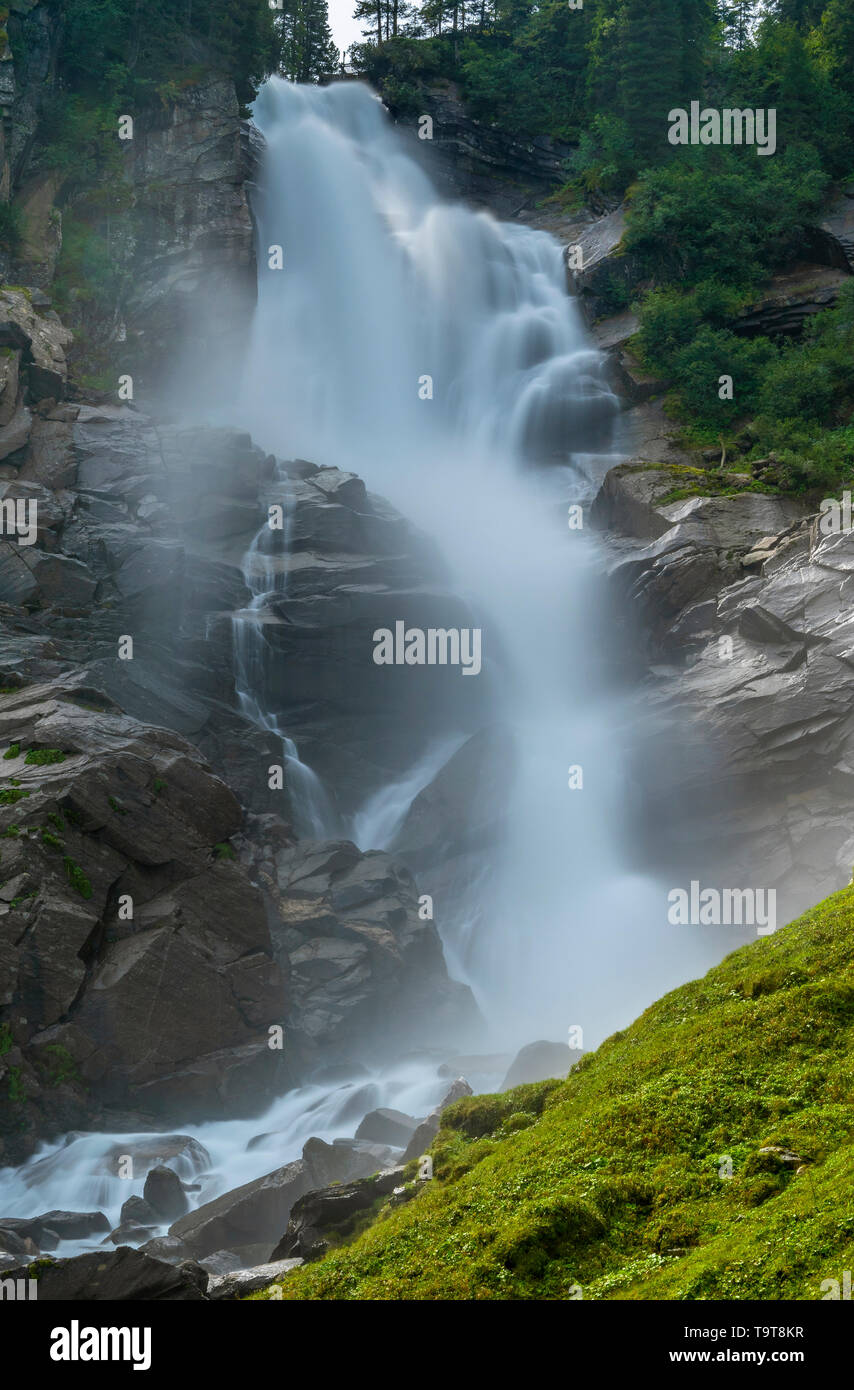 Of Krimmler waterfalls, national park high tanners, Krimml, Pinzgau, Salzburg country, Salzburg, Austria, Europe, Krimmler Wasserfälle, Nationalpark H Stock Photo