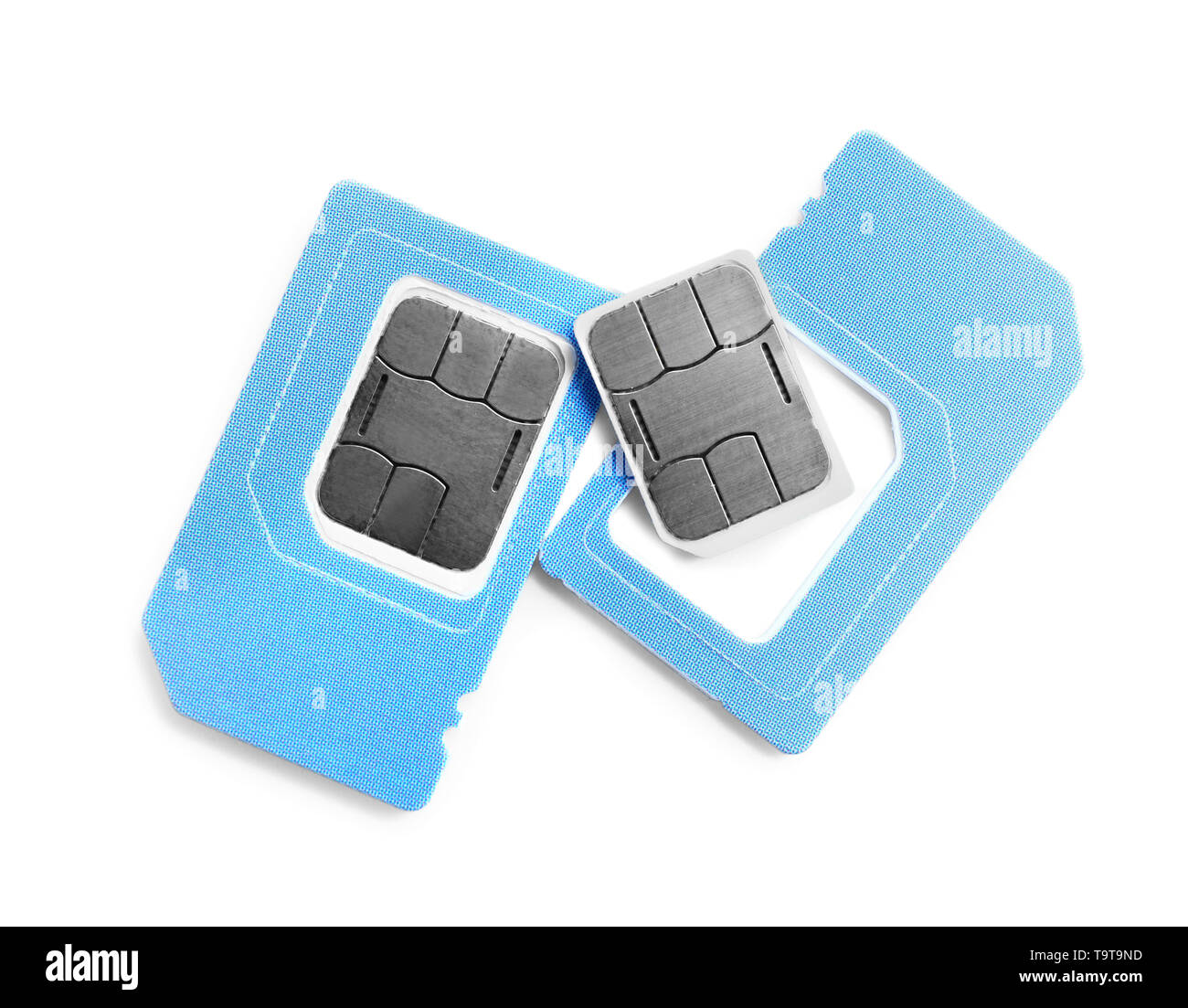 Blue gsm phone sim card hires stock photography and images Alamy