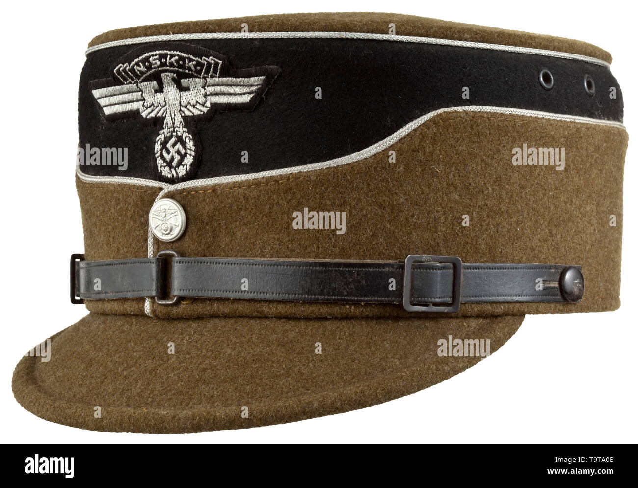 A kepi for leaders of the NSKK depot piece with RZM tag historic, historical, 20th century, Additional-Rights-Clearance-Info-Not-Available Stock Photo