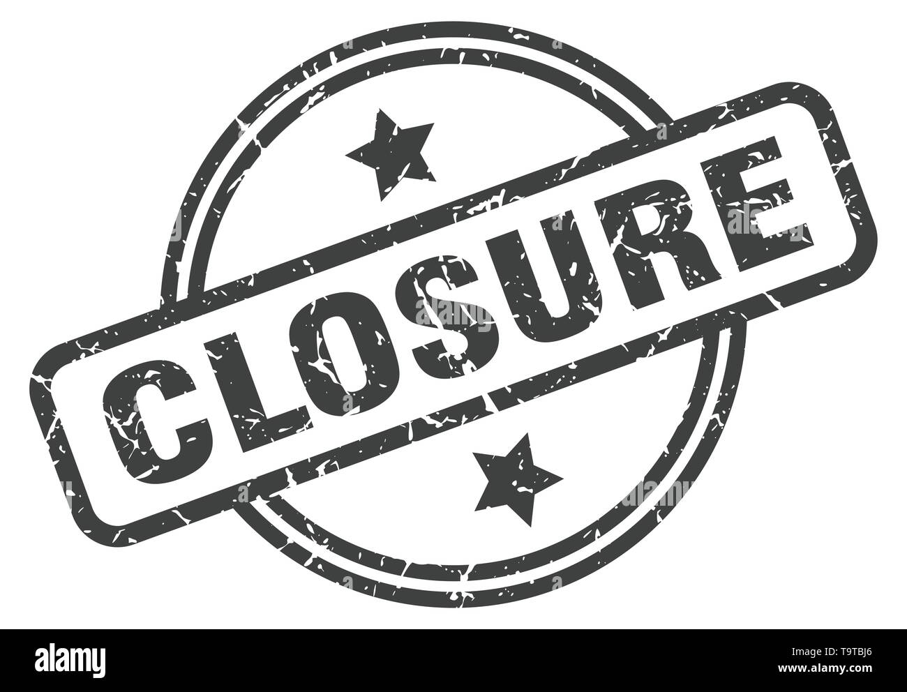 closure stamp isolated on white Stock Vector Image & Art - Alamy